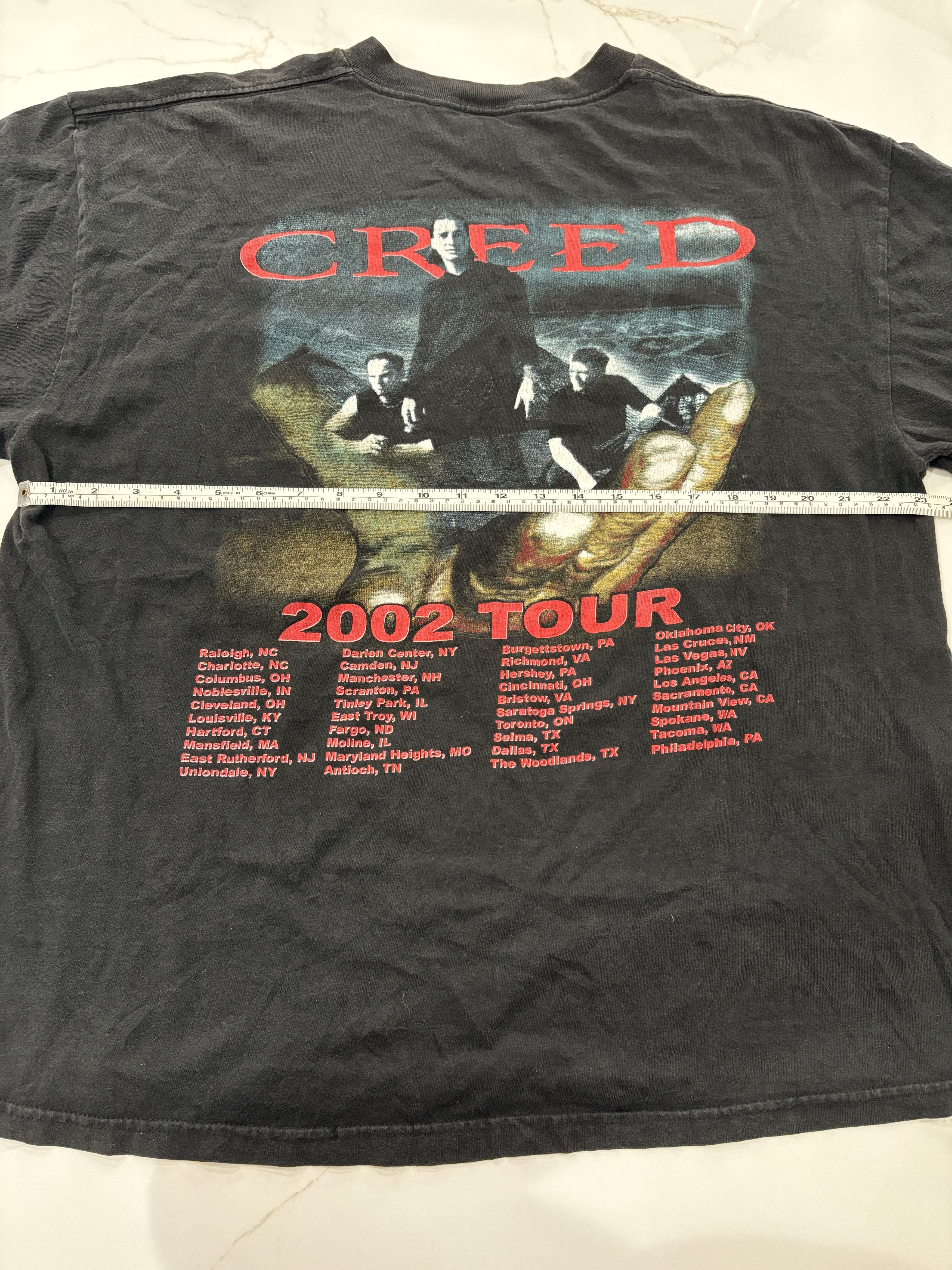Band Tees × Delta × Vintage Vintage Creed 2002 Band Tour Long Sleeve Tee Size US XL / EU 56 / 4 - 6 Thumbnail