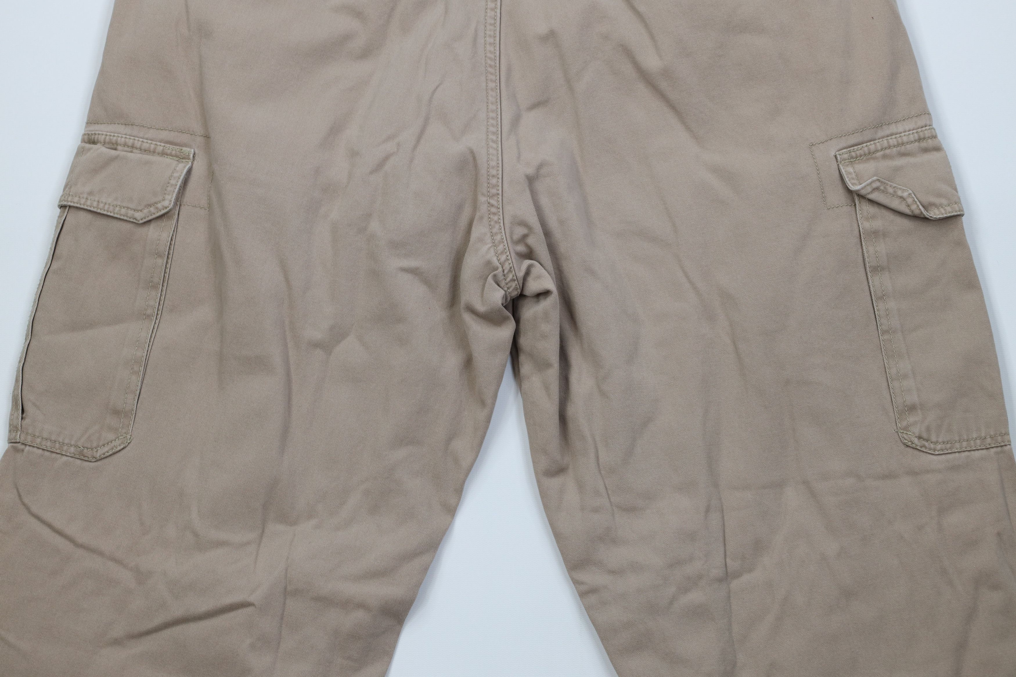 Vintage Vintage Streetwear Flannel Lined Wide Leg Cargo Pants Beige Size US 38 / EU 54 - 13 Thumbnail