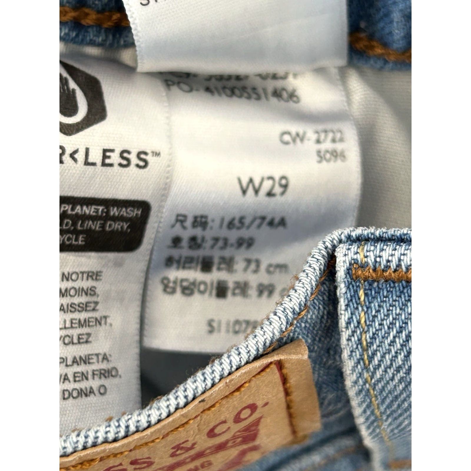 Levi's VINTAGE Levi's 501 Button Fly Jean Shorts Denim Blue Women 29 Regular Slim? (Note: "Slim" not in original) Size 29" - 5 Thumbnail