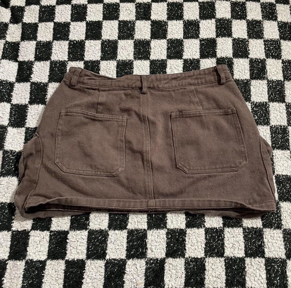 Fashion Nova Fashion Nova Gray Cargo Mini Skirt Size 28" / US 6 / IT 42 - 2 Thumbnail