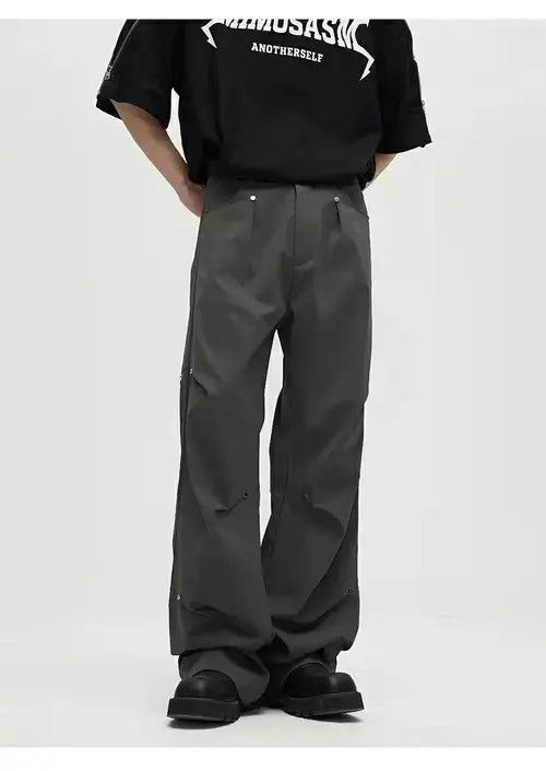 Designer × Japanese Brand × Vintage pleated baggy flared pants Size US 32 / EU 48 - 3 Thumbnail