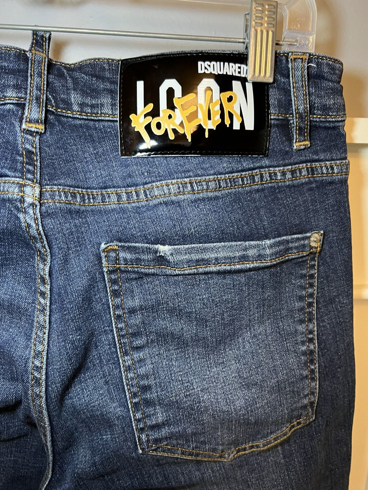 Dsquared2 Dsquared2 Icon Forever distressed slim blue jeans Size US 30 / EU 46 - 11 Thumbnail