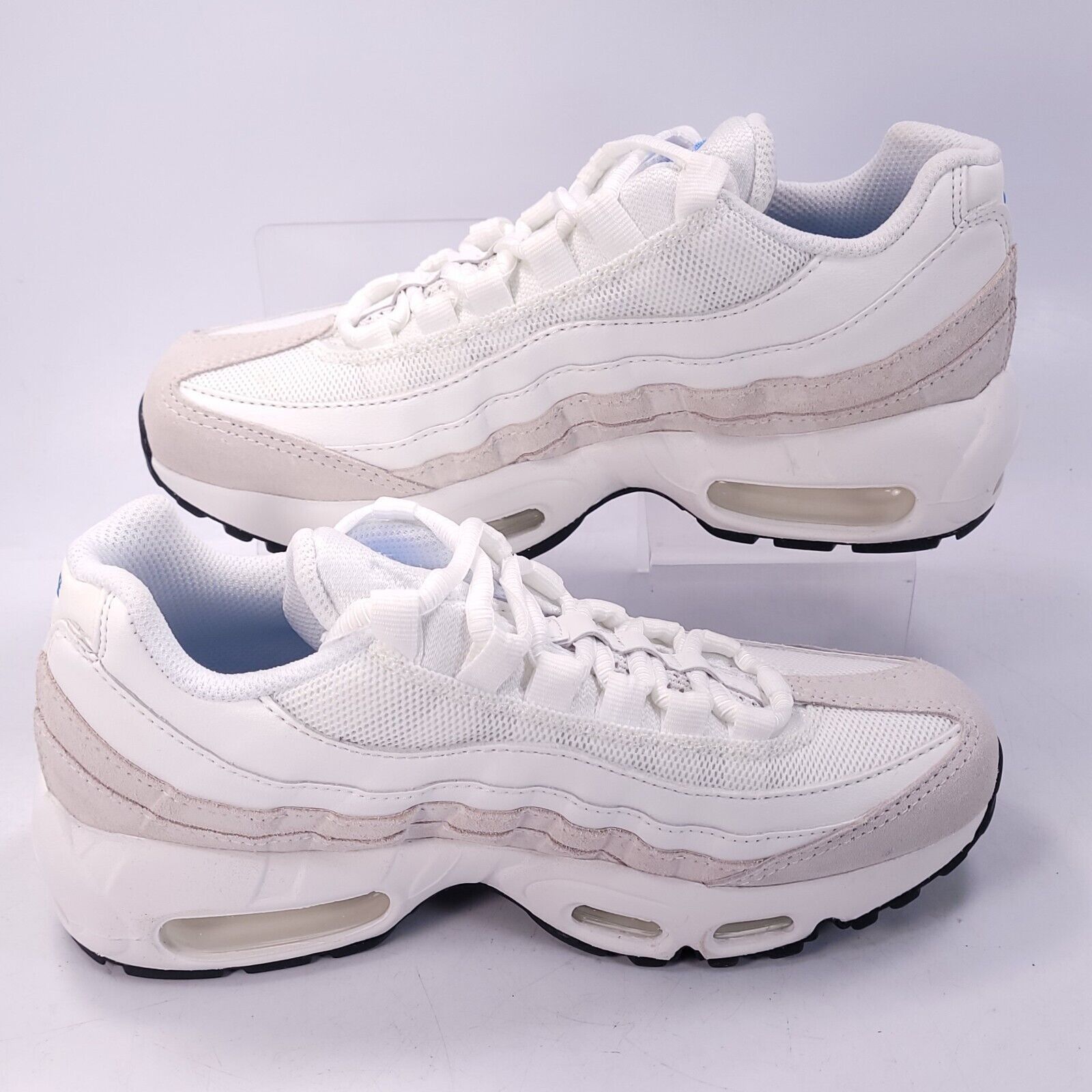 Nike Nike Air Max 95 Shoe Womens Size 6 DJ9981-100 White Blue Size US 6 / IT 36 - 5 Thumbnail
