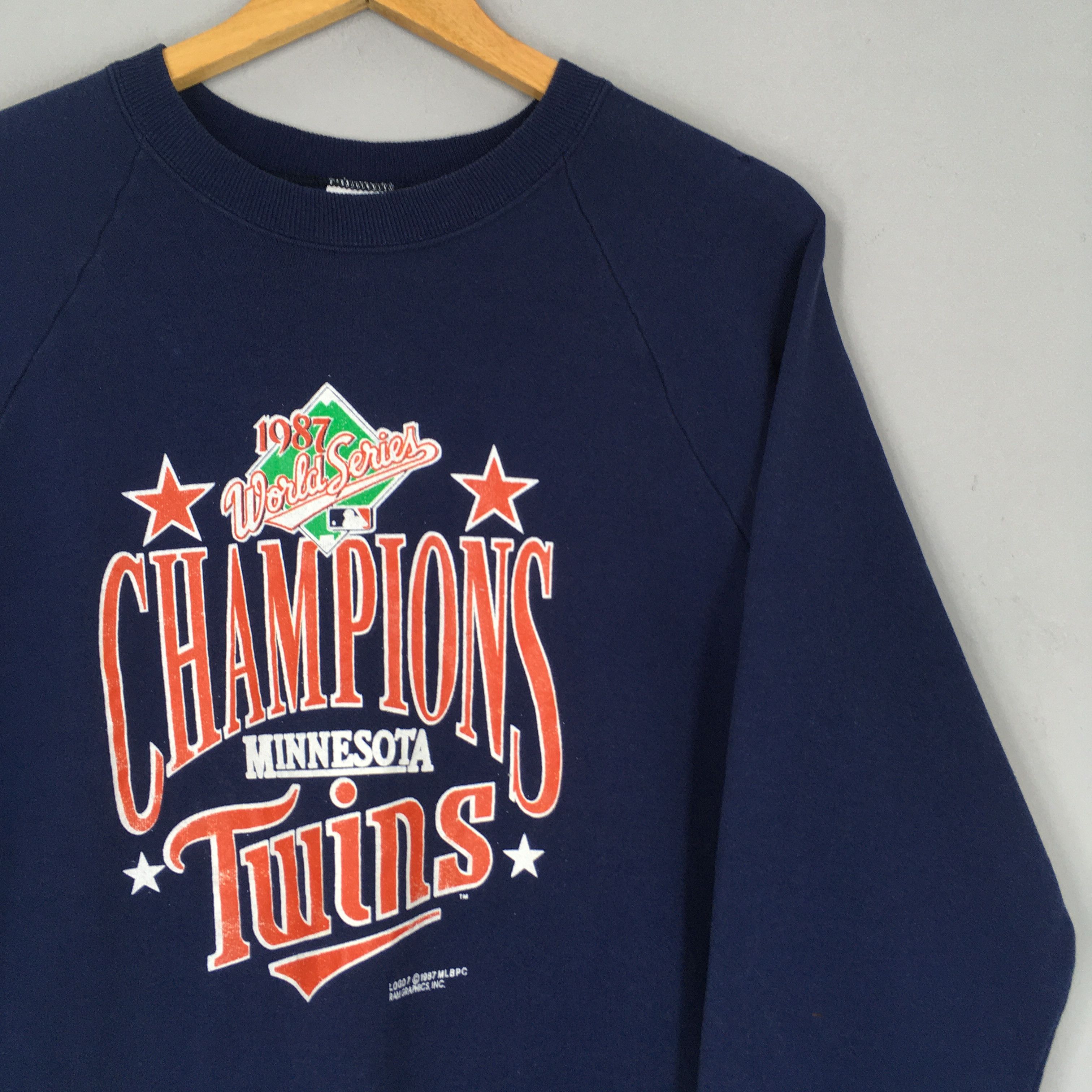 MLB × Vintage Vintage 80s Minnesota Twins MLB Sweatshirt Large Size US L / EU 52-54 / 3 - 2 Thumbnail