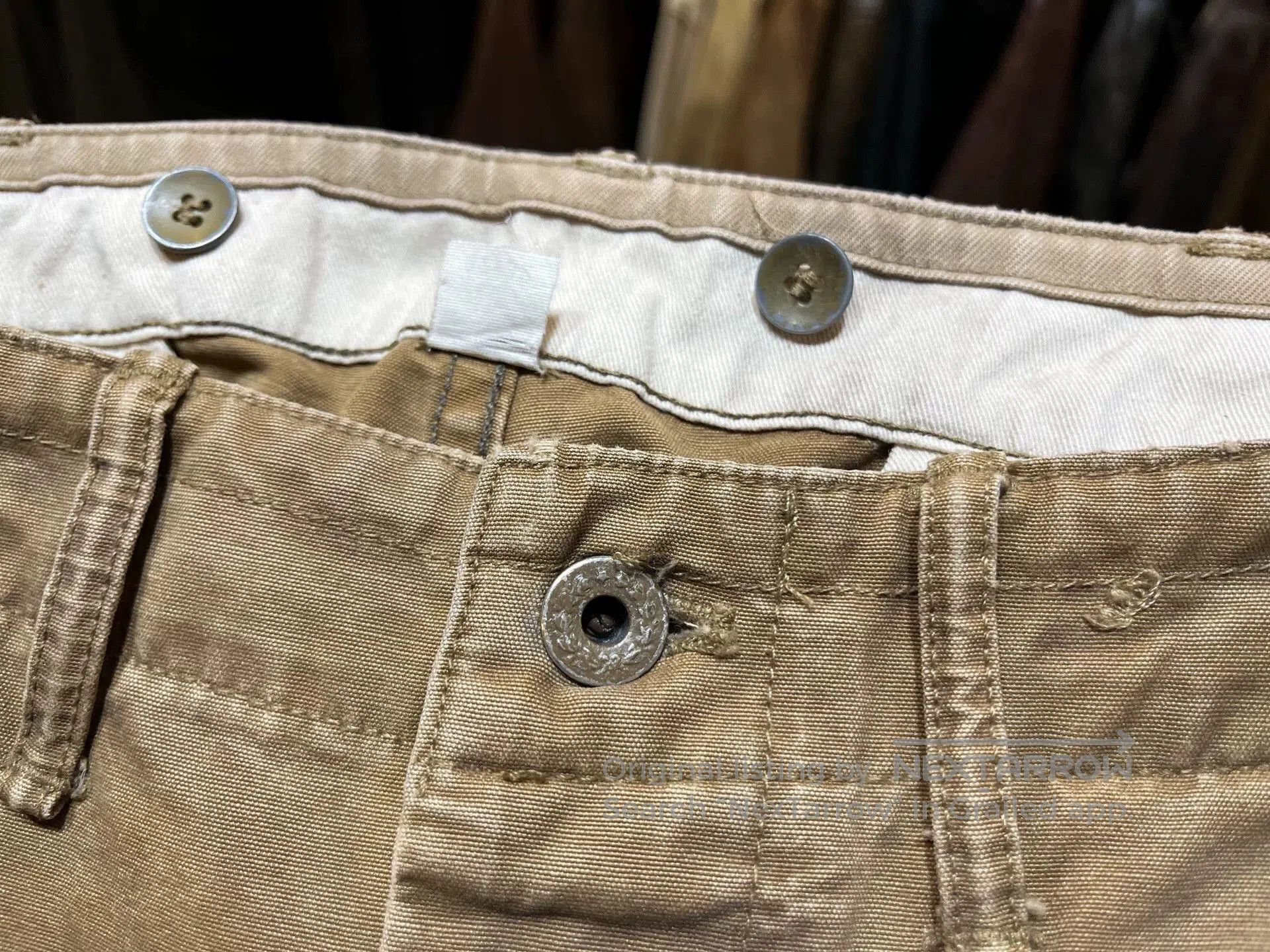 RRL Ralph Lauren rrl waxed work pants by ralph lauren. Size US 32 / EU 48 - 4 Thumbnail