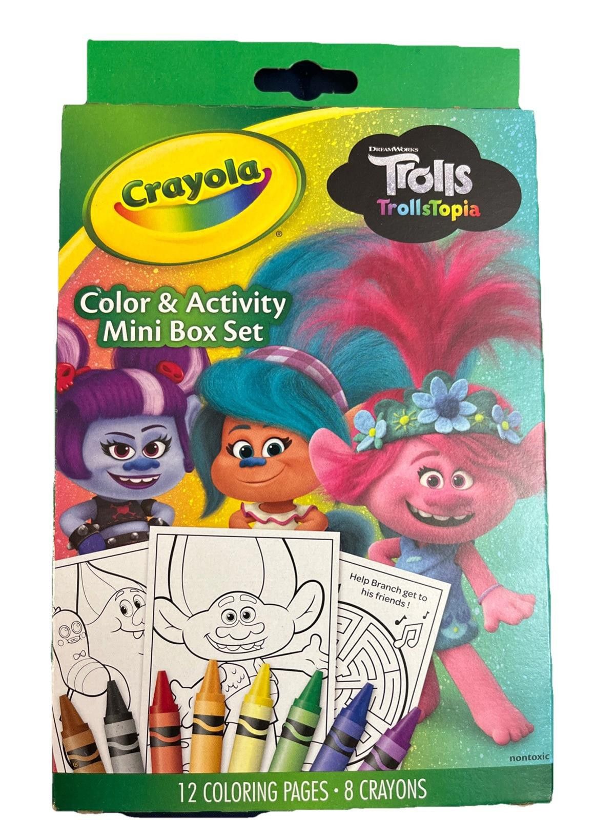 Other Crayola Mini Coloring Pages Troll 12 Coloring Pages 8crayons Size ONE SIZE - 1 Thumbnail