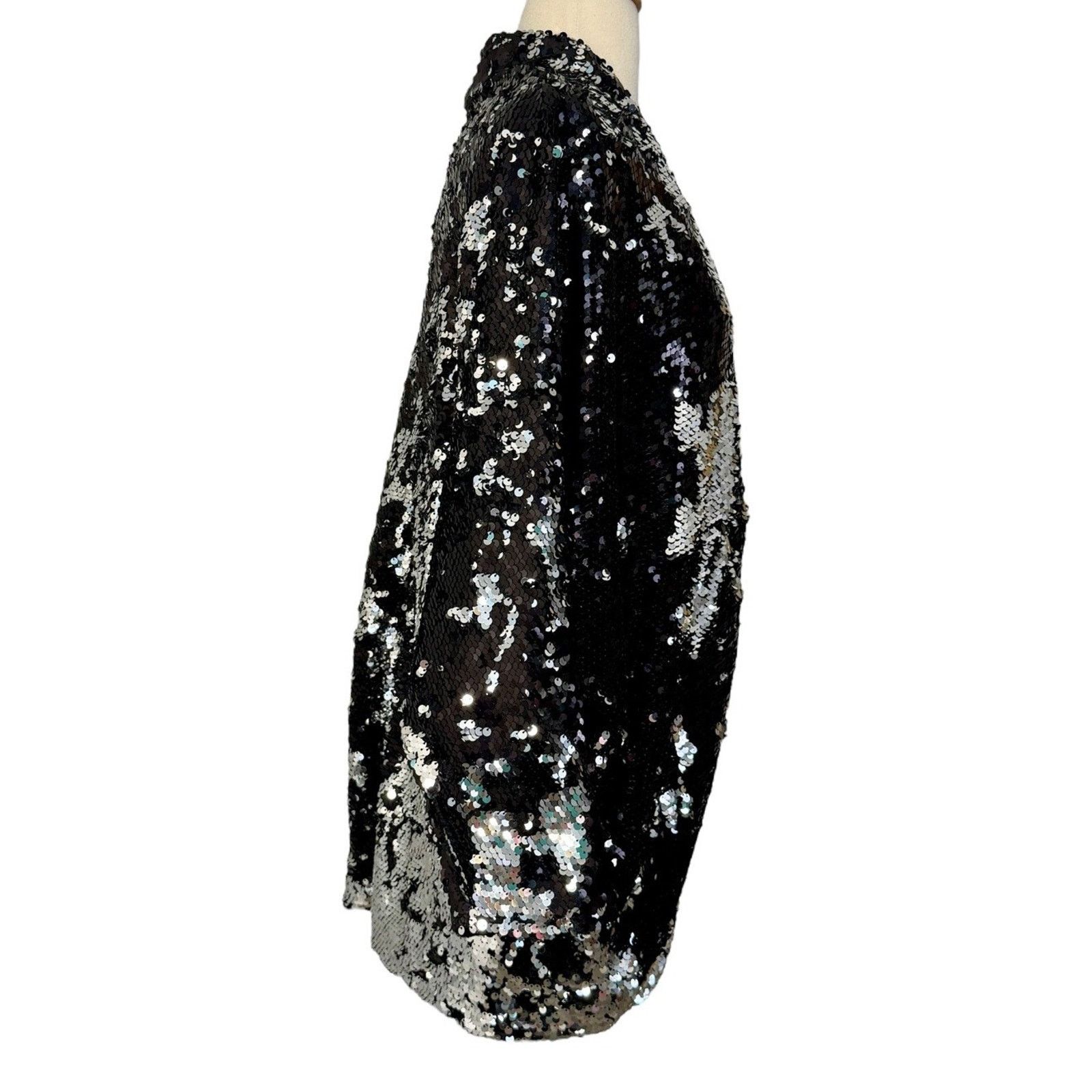 MINKPINK MINKPINK Great Escape Sequin Cape Jacket Oversized Sz XS/S Size S / US 4 / IT 40 - 6 Thumbnail
