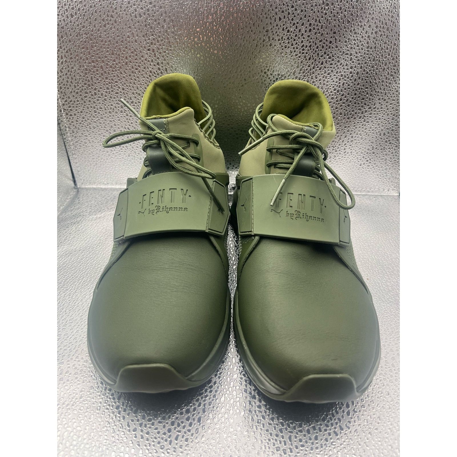 Puma Puma Trainer Hi By Fenty x Rihanna Cypress Green Sneakers Size US 7.5 / IT 37.5 - 5 Thumbnail