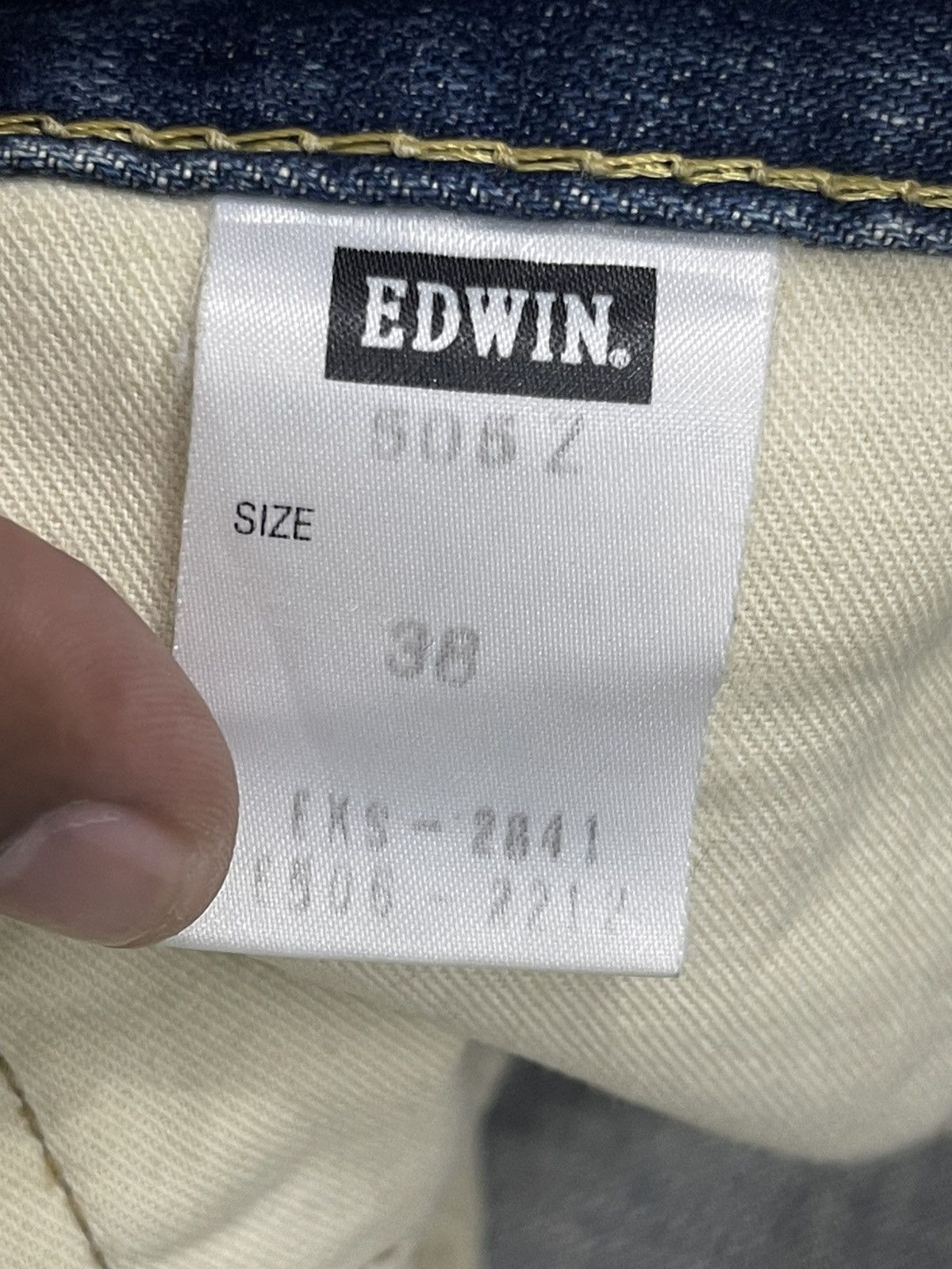 Edwin Vintage Edwin Distressed Salvage denim pants Size US 38 / EU 54 - 12 Thumbnail