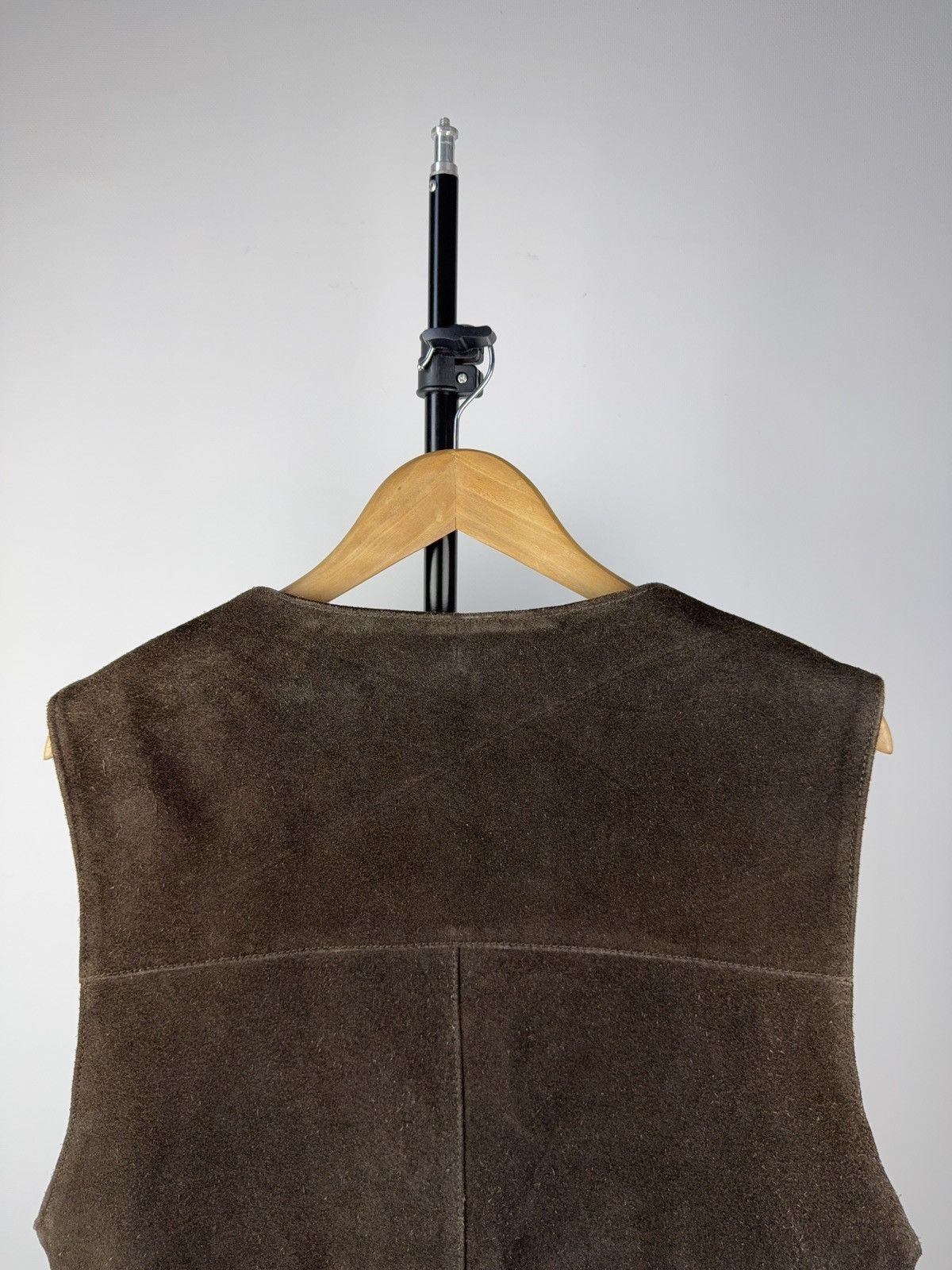 Cowboy Equipment × Leather 90s Gipsy Brown Suede Leather Vest Western Vintage Germany Size US S / EU 44-46 / 1 - 9 Thumbnail