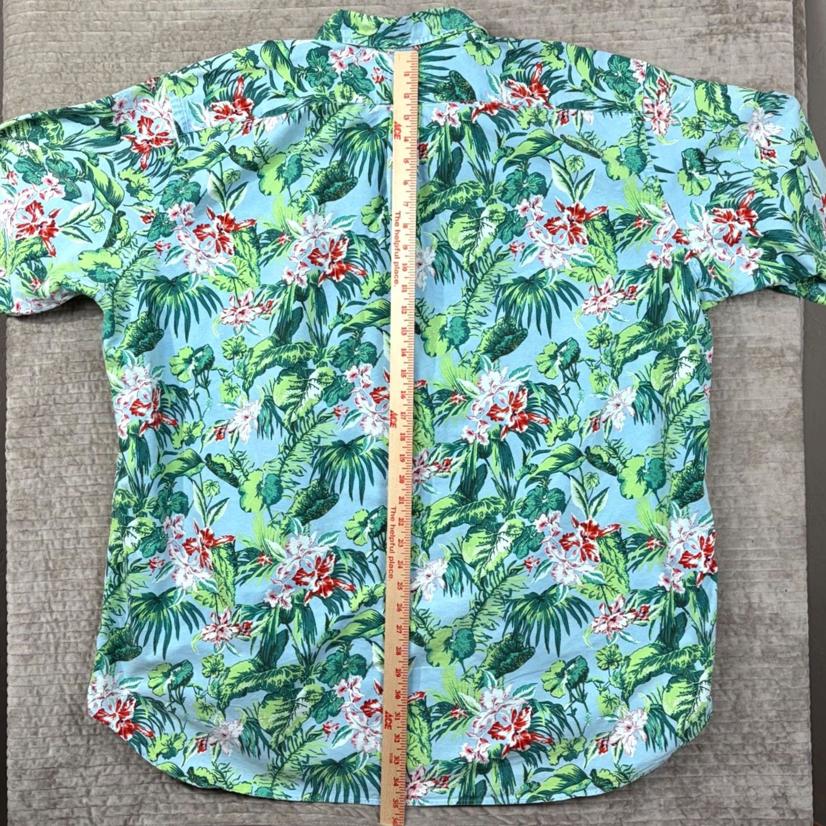 Ralph Lauren Ralph Lauren 3XLT Tropical Floral Button Down Shirt Blue Cotton Big & Tall Casual Size US XXL / EU 58 / 5 - 6 Thumbnail
