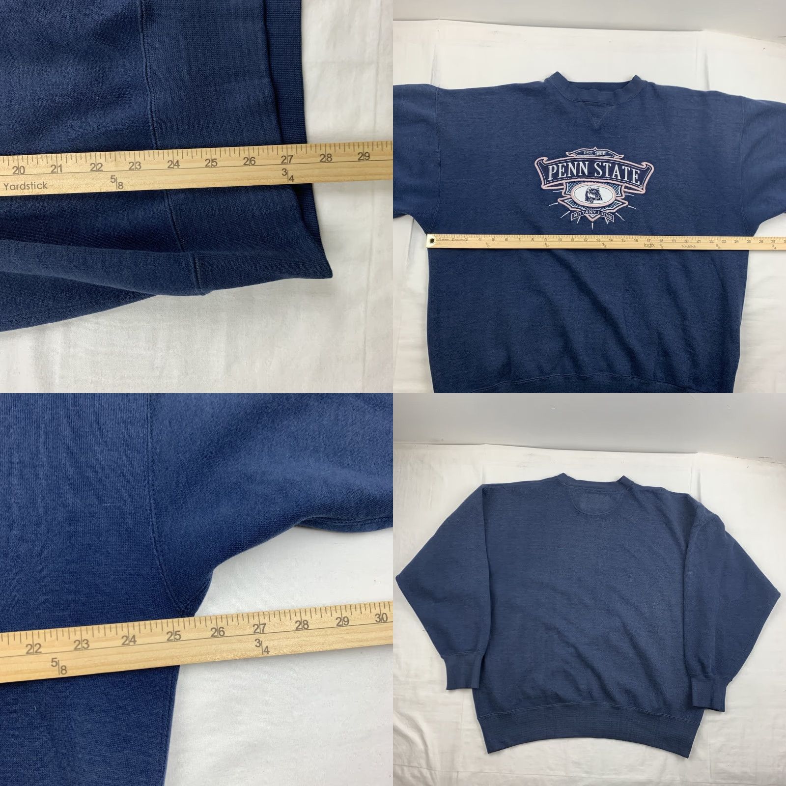 Penn VINTAGE Penn State University Sweatshirt Adult XL Blue Crewneck College Sports Men Sweatshirt 90s-Style Pullover Size US XL / EU 56 / 4 - 8 Thumbnail