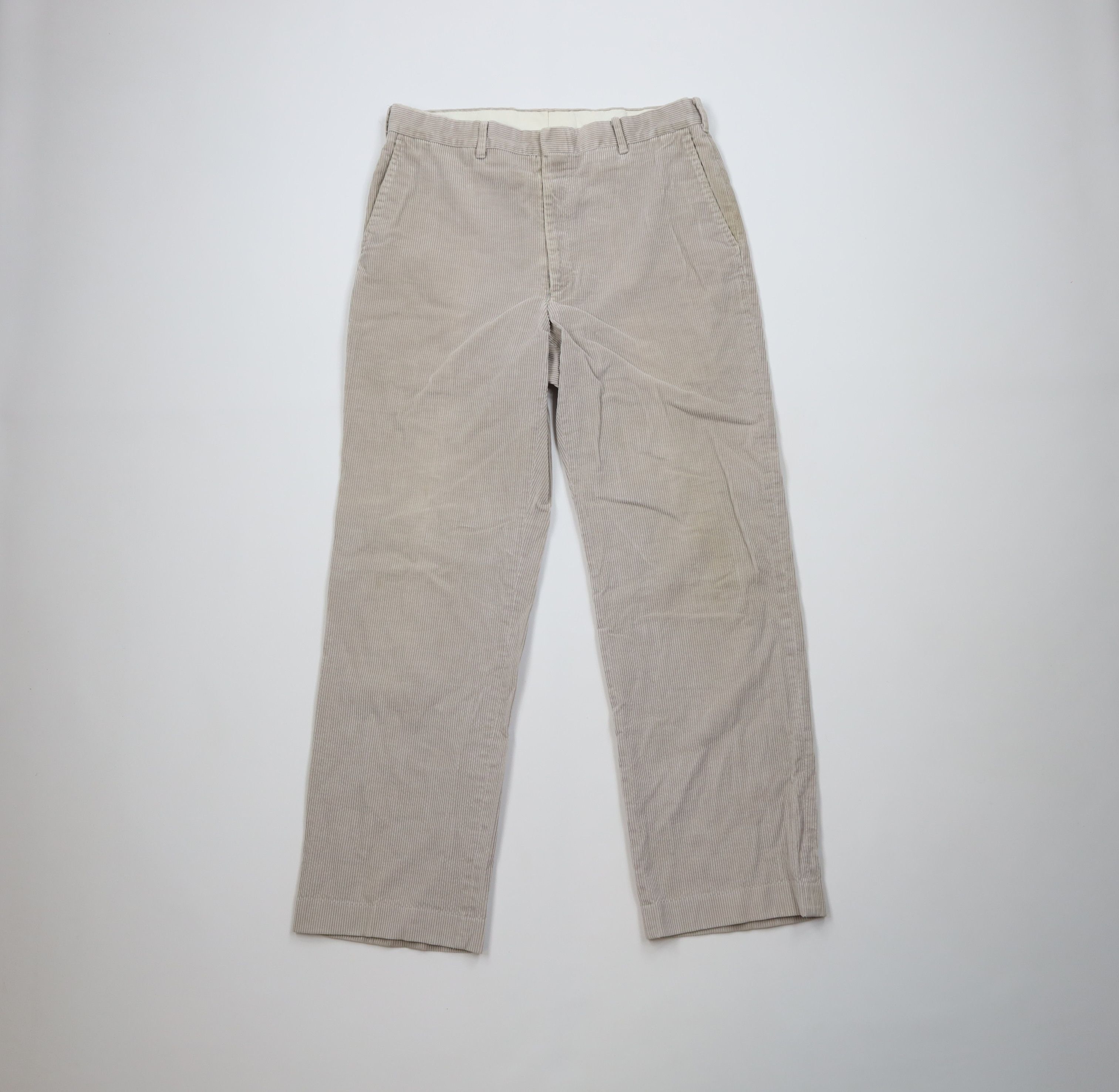 Vintage Vintage 70s Streetwear Wide Leg Corduroy Chino Pants Gray Size US 32 / EU 48 - 1 Thumbnail