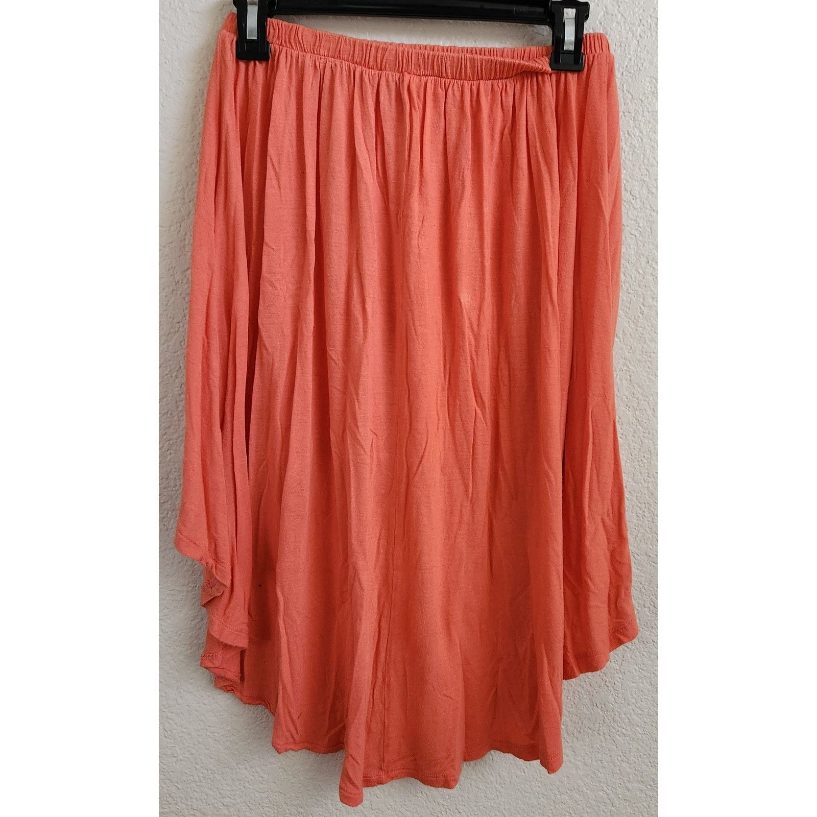 Other Iris Los Angeles Orange Hi Low Hem Pull On Mini Skirt Medium Size 26" / US 2 / IT 38 - 2 Thumbnail