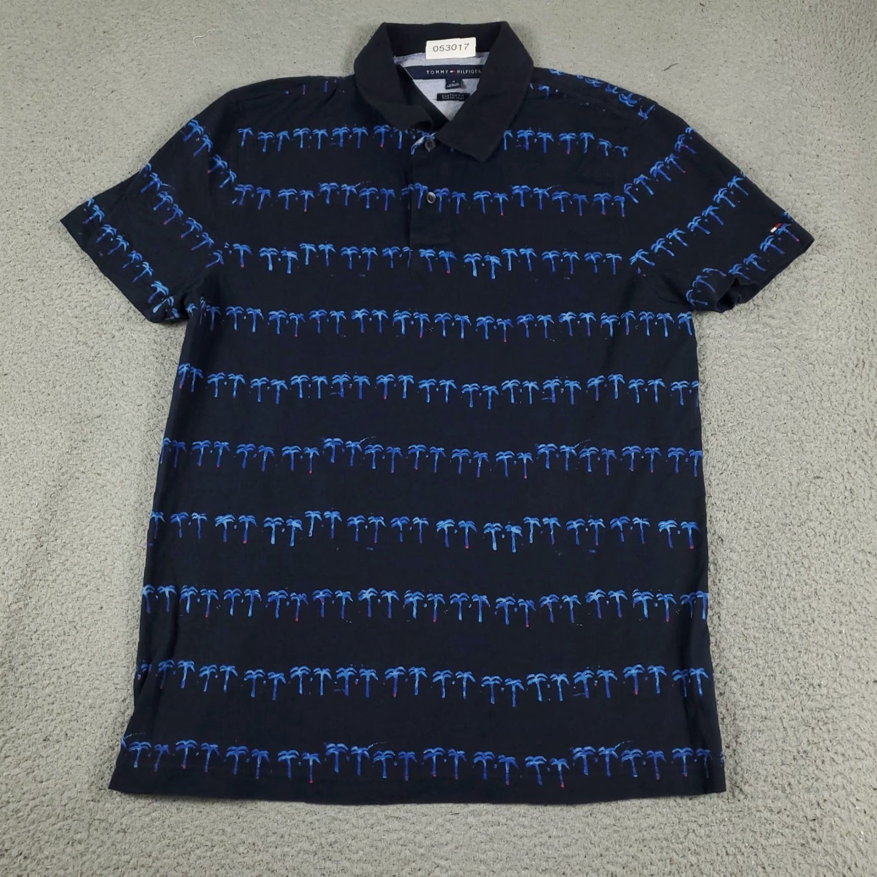 Tommy Hilfiger Tommy Hilfiger Polo Shirt Mens Medium Blue Casual Short Sleeve Activewear Size US M / EU 48-50 / 2 - 2 Thumbnail