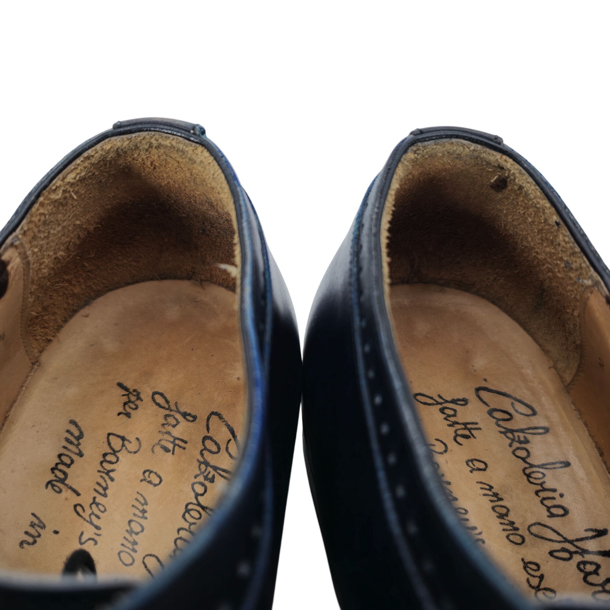 Barneys New York Calzoleria Harris Barneys New York Men 9.5 Blue Leather Shoe Size US 9.5 / EU 42-43 - 11 Thumbnail