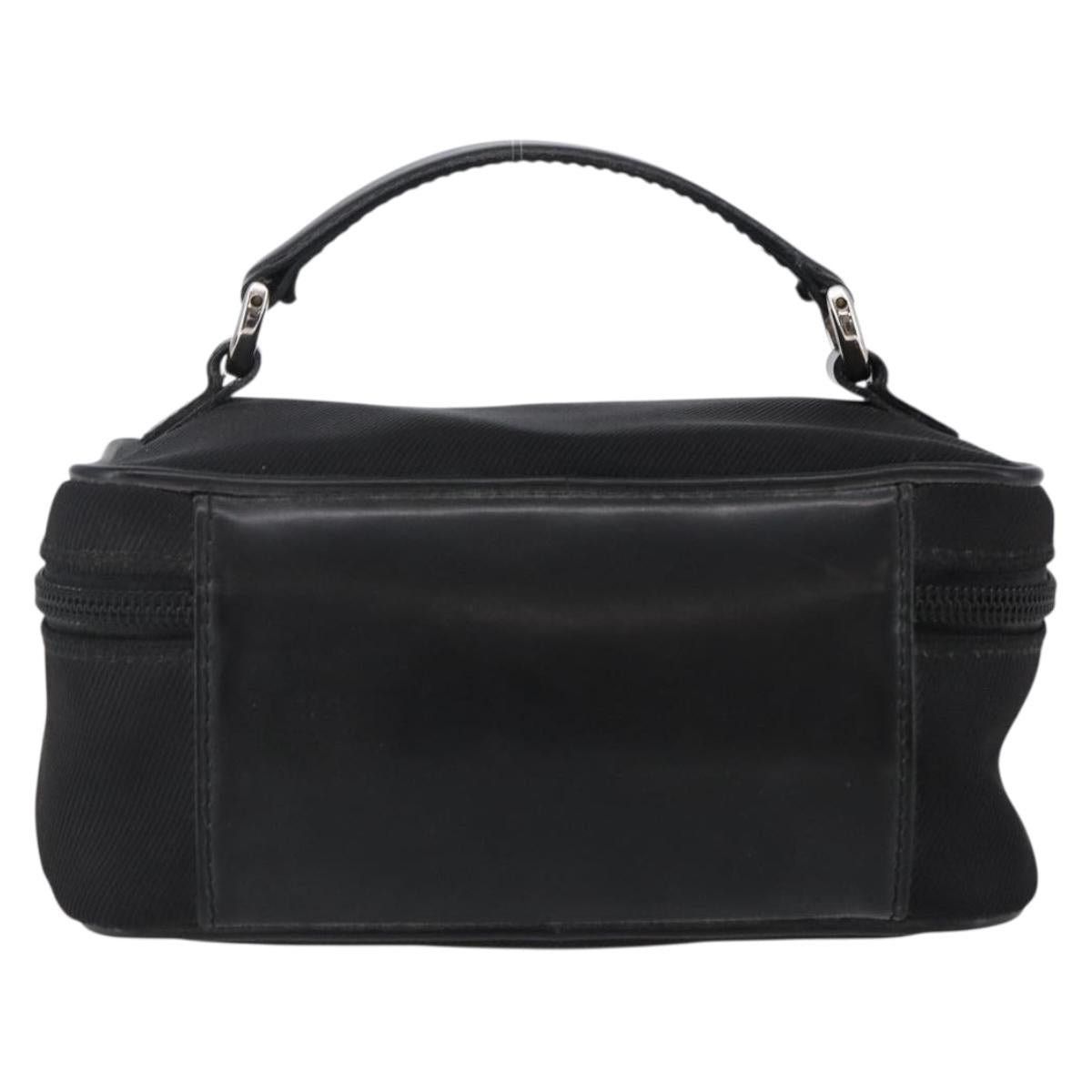 Gucci GUCCI Bamboo Vanity Handbag Nylon Black Silver 032 1956 032 Size ONE SIZE - 3 Thumbnail