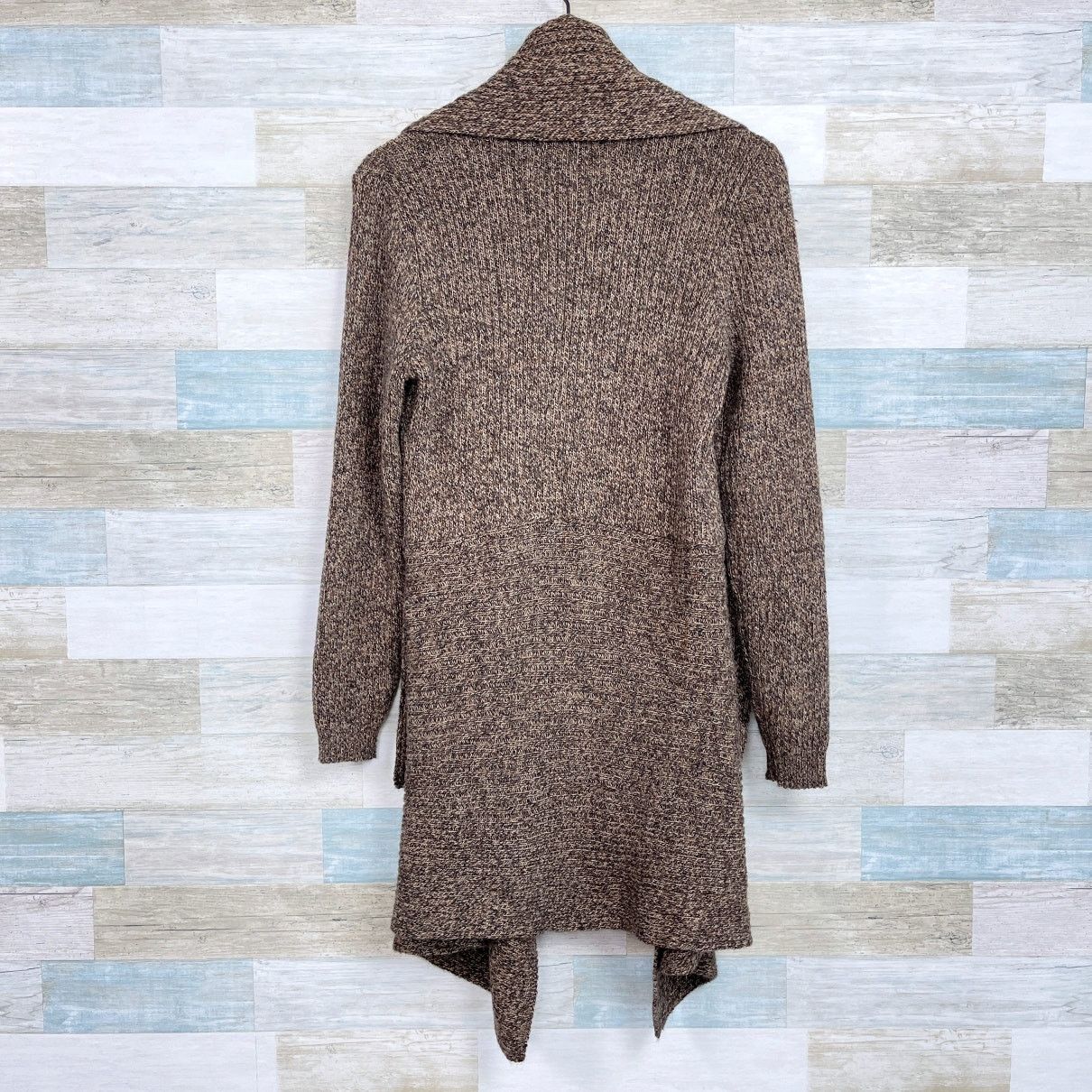 Other Alpaca Fina Chunky Ribbed Cardigan Sweater Brown Womens M Size M / US 6-8 / IT 42-44 - 3 Thumbnail