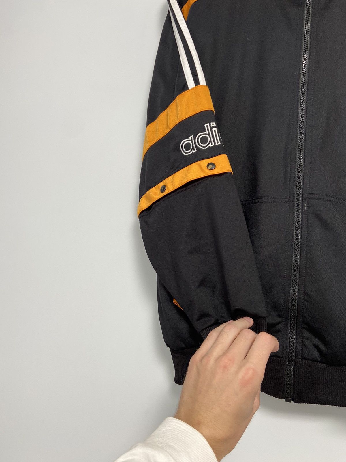 Vintage Adidas Track Top Black Vintage 90’s logo style Hype Size US S / EU 44-46 / 1 - 7 Thumbnail