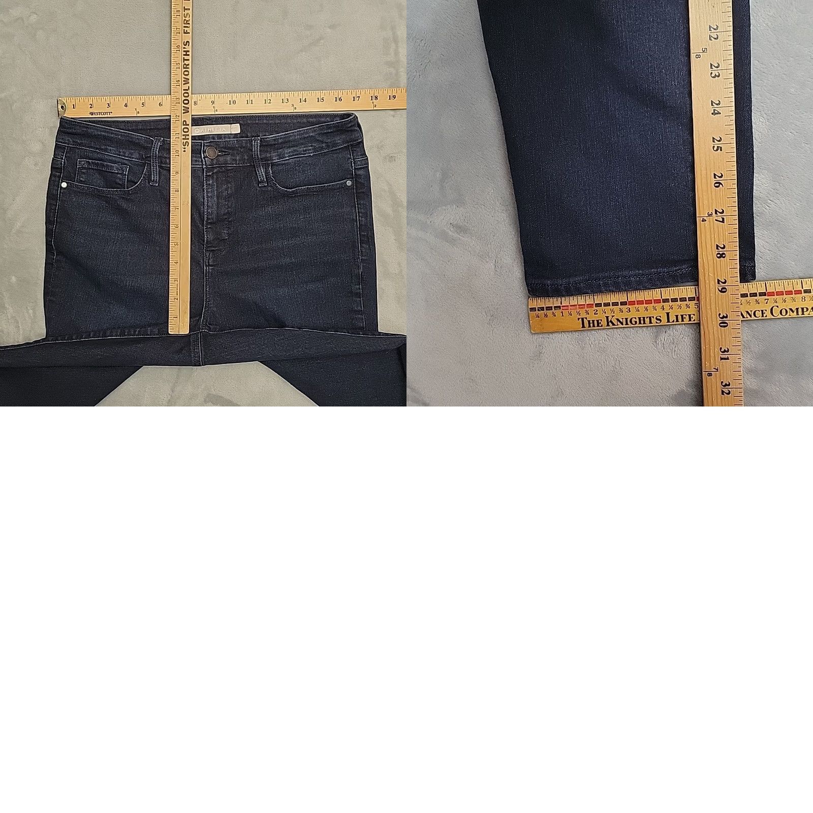 Athleta Athleta Jeans Womens 14 Blue Sculptek Dark Wash Denim Straight Stretch Classic Size 36" / US 14 / IT 50 - 8 Thumbnail