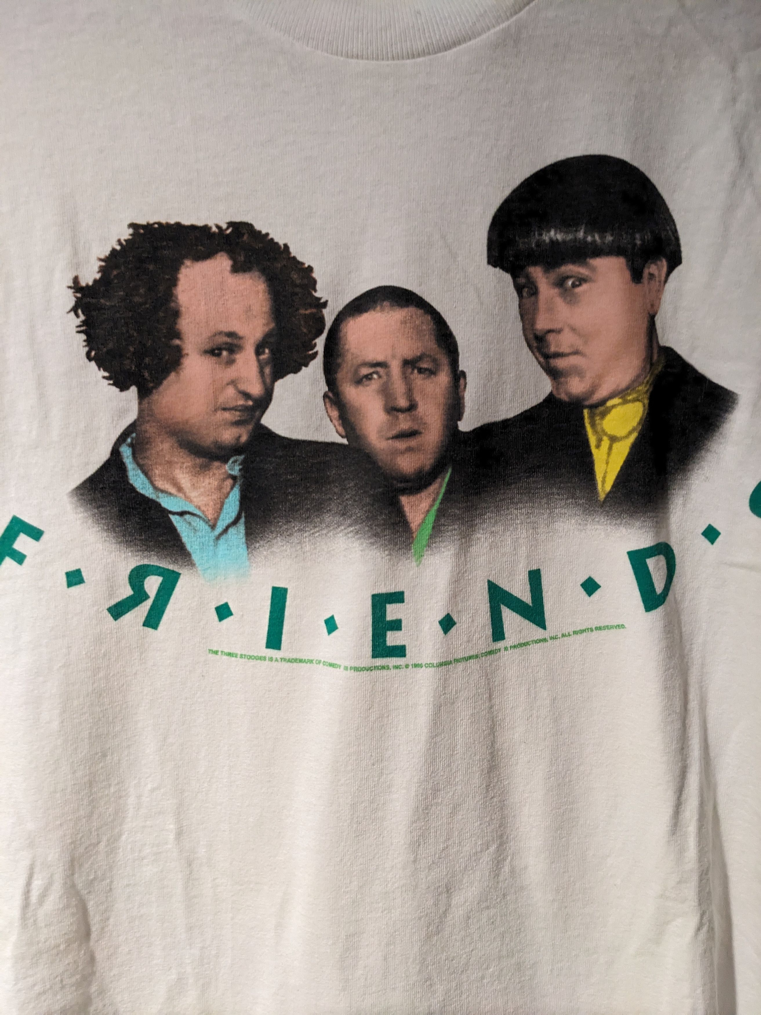 Vintage Vintage 1996 The Three Stooges Friends Parody T-Shirt Size US XL / EU 56 / 4 - 2 Thumbnail