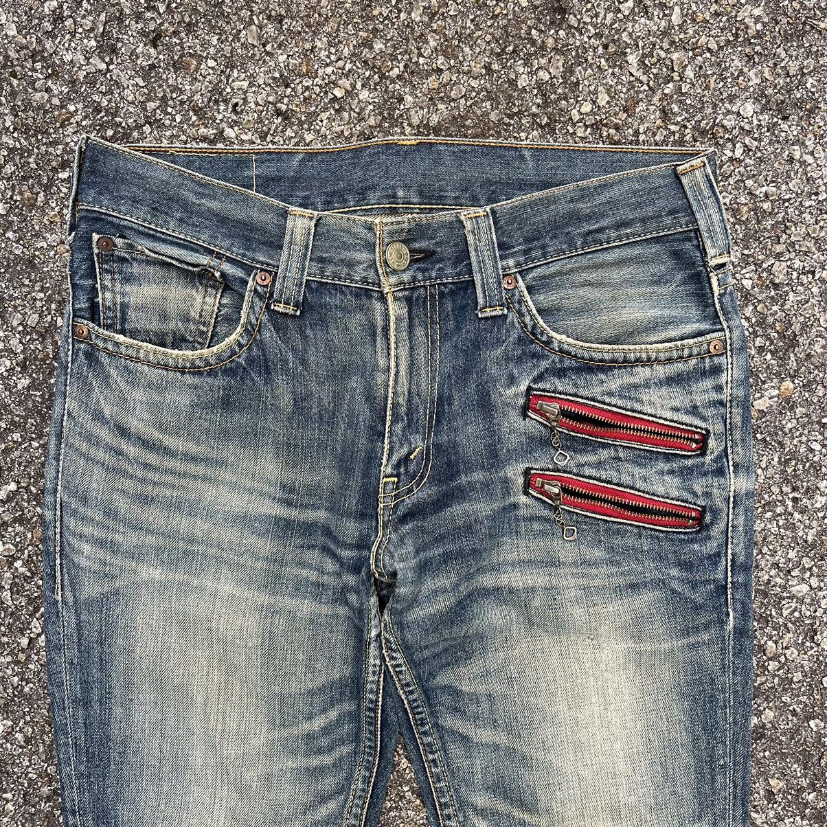 Levi's Flare Jeans Levis 708 Boot Cut Zipper Denim Distressed Punk Size US 32 / EU 48 - 4 Thumbnail