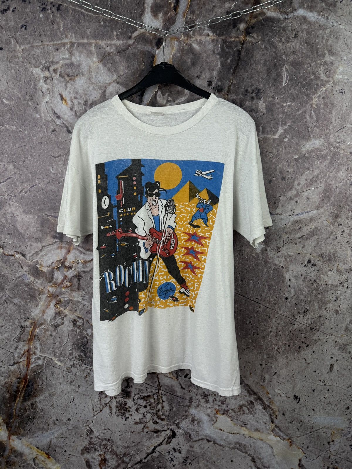 Band Tees × Rucking Fotten × Vintage Men’s Rockin T-Shirt Vintage Music Size One Size Size US XXL / EU 58 / 5 - 1 Thumbnail