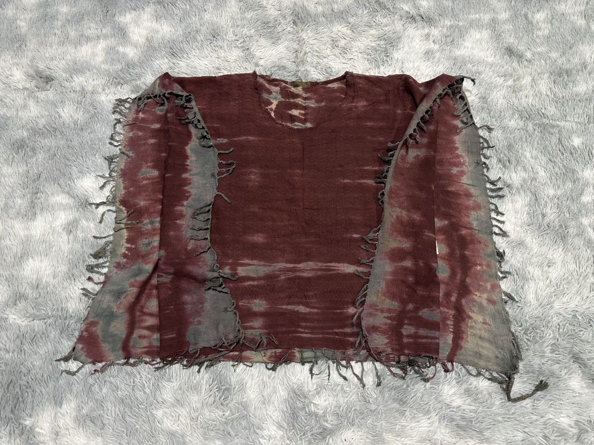 GOA 🔥Y2K Archived Goa Frayed Tie Dye Oversized Shirt Size US XXL / EU 58 / 5 - 5 Thumbnail