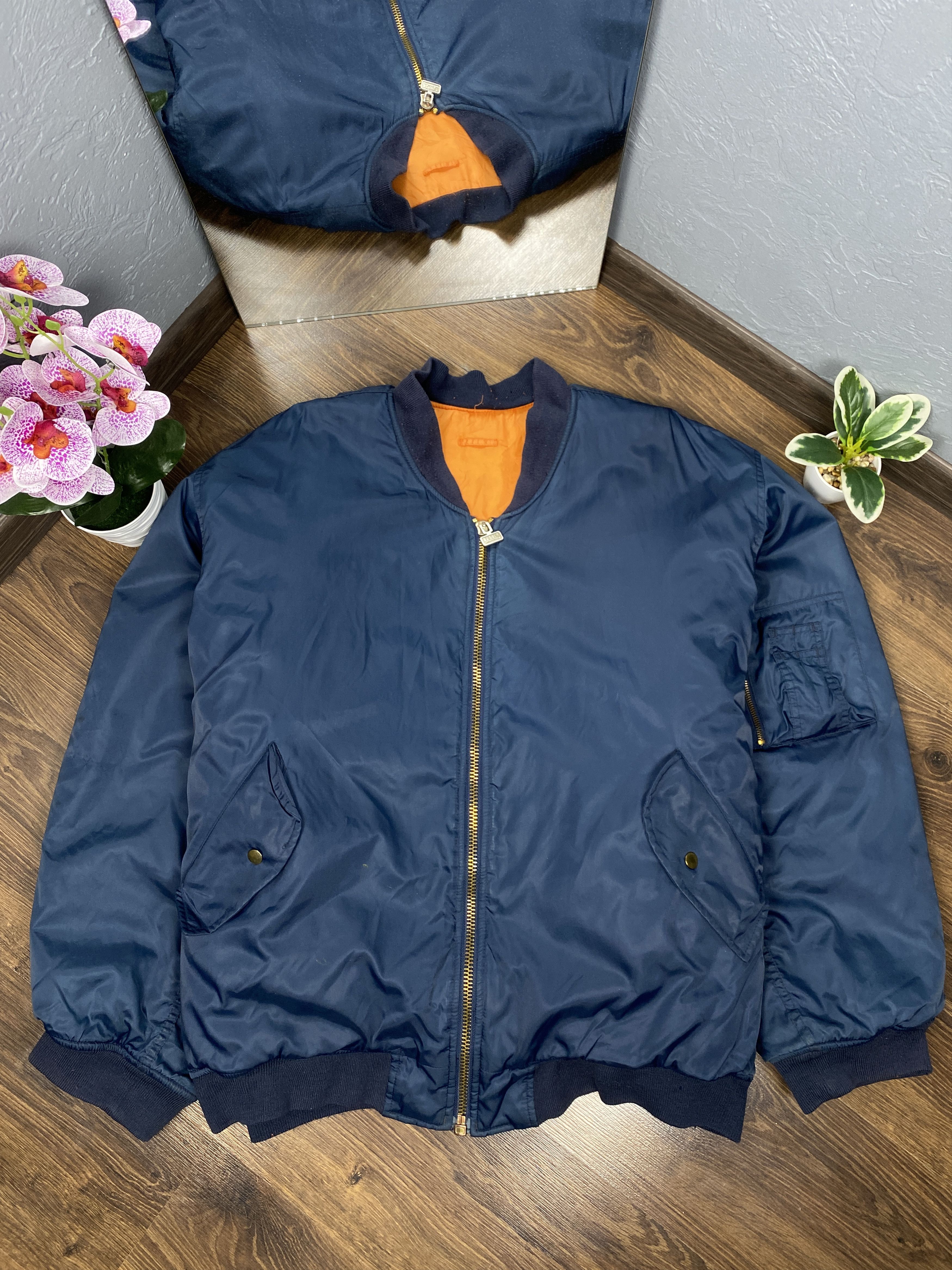 Vintage Result Vintage MA-1 USAF reversible bomber jacket Size US XXL / EU 58 / 5 - 1 Thumbnail
