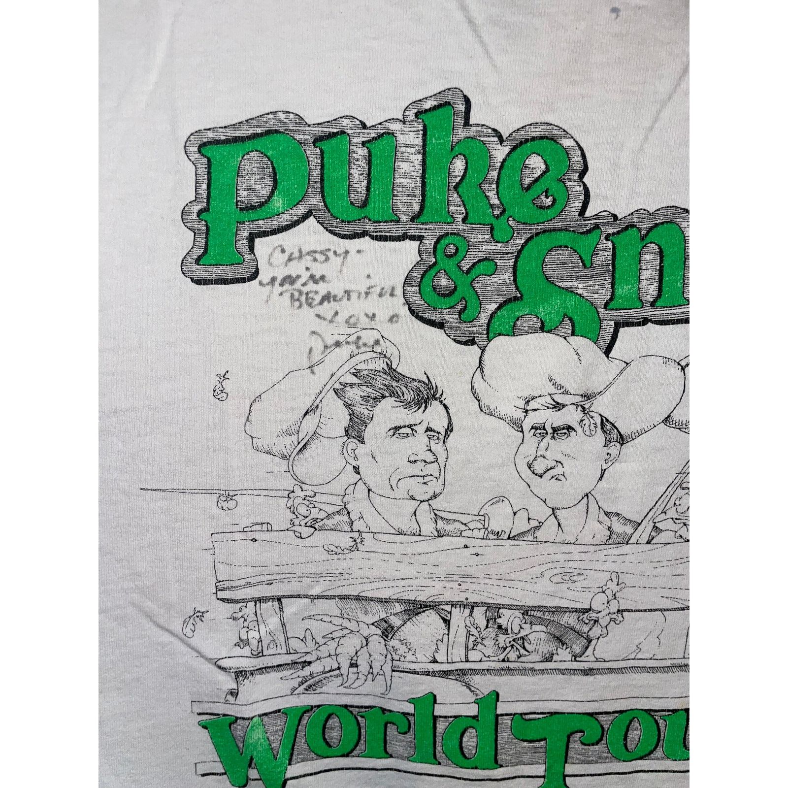 Vintage 90s Puke & Snot World Tour Graphic Tank Sleeveless VTG Large Size US L / EU 52-54 / 3 - 2 Thumbnail