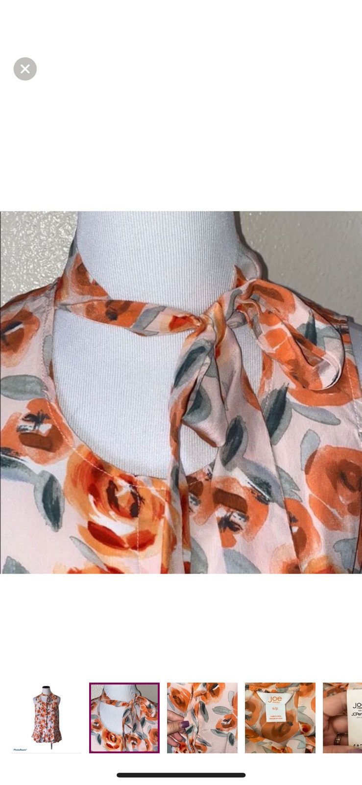 Joe Freshgoods Joe fresh small floral silk blouse Size S / US 4 / IT 40 - 4 Thumbnail