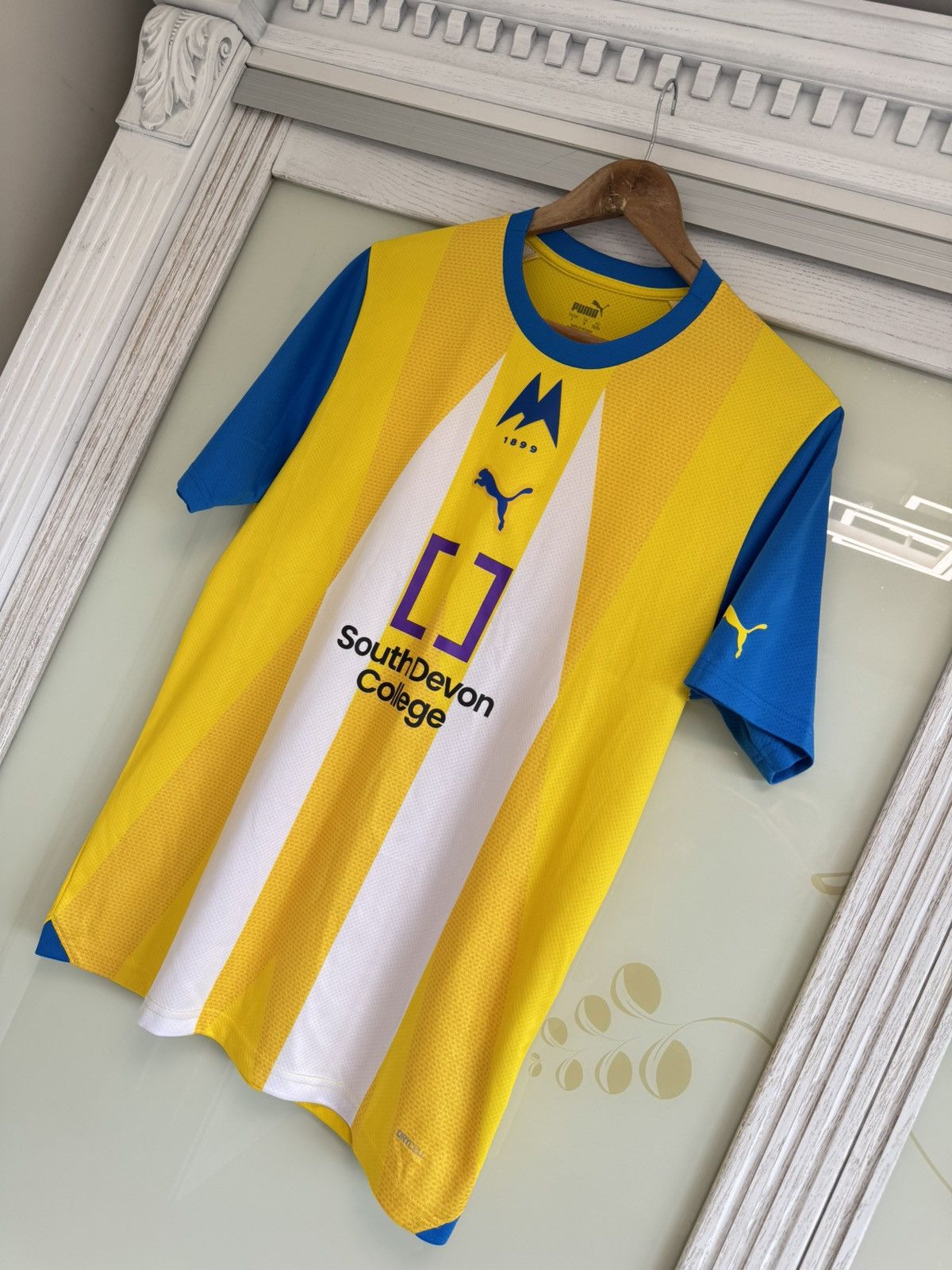 Puma Torquay United 2023-2024 Home Soccer Jersey Football Shirt Size US L / EU 52-54 / 3 - 3 Thumbnail