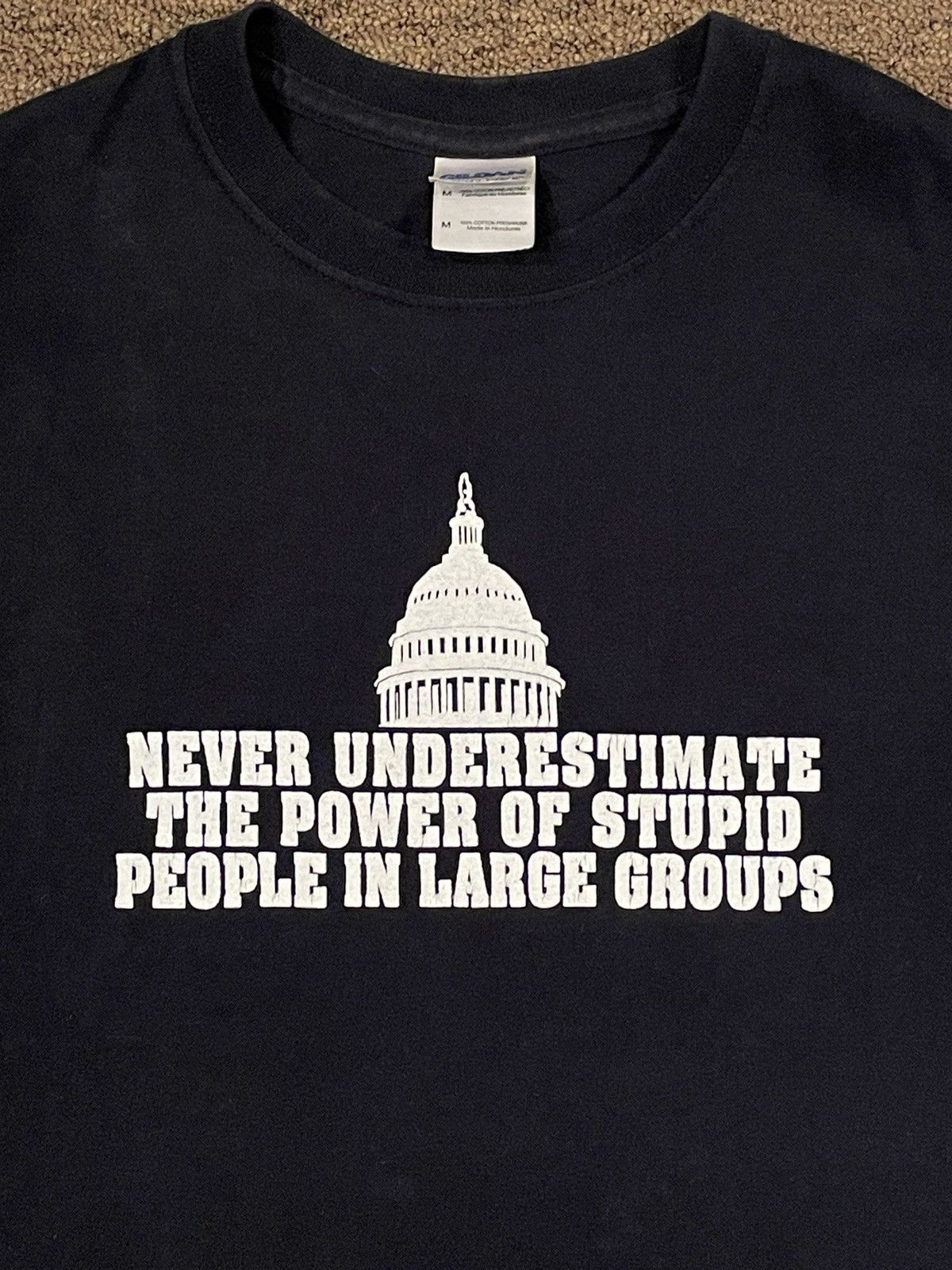 Vintage RARE vintage “Stupid People” Funny Graphic T Shirt Size US M / EU 48-50 / 2 - 1 Thumbnail