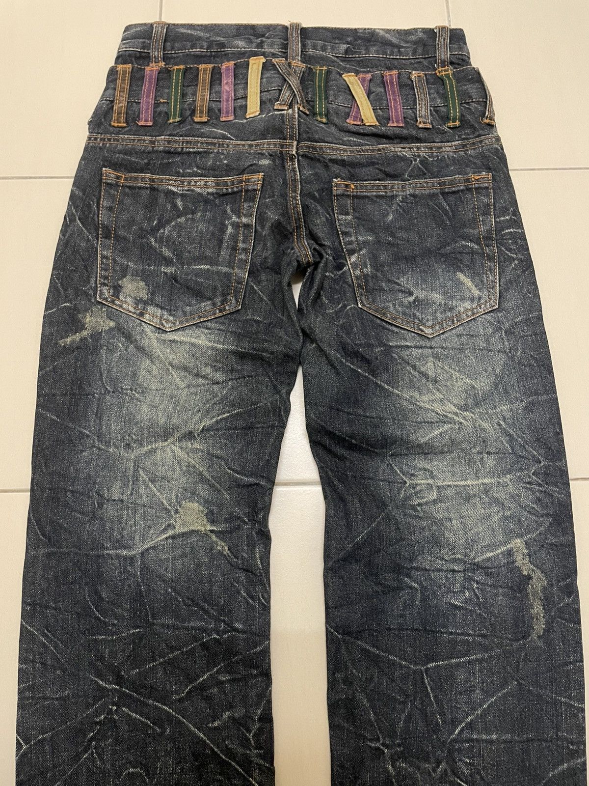 Japanese Brand Nylaus Clothing Double Waist Jeans Size US 28 / EU 44 - 5 Thumbnail