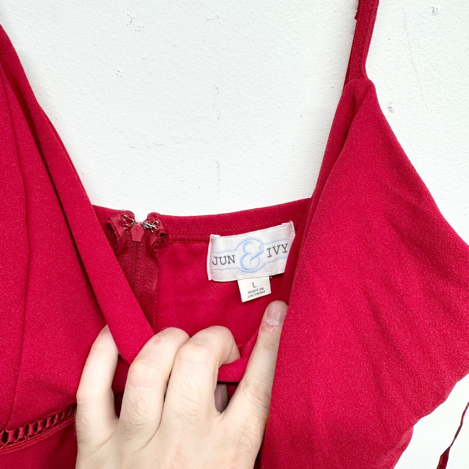 Other Francesca's Adjustable Straps Faran Ladder Trim Dress Size L Size L / US 10 / IT 46 - 3 Thumbnail