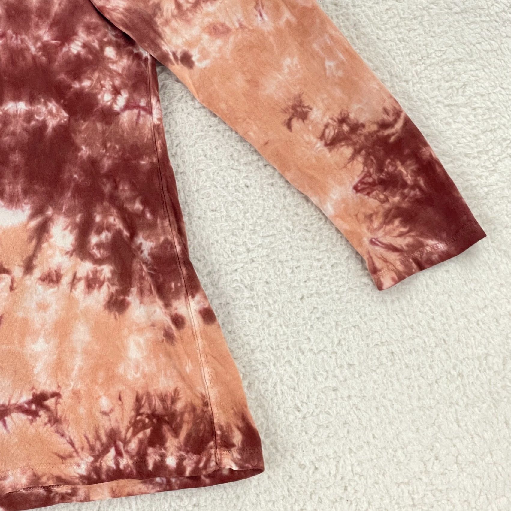 Vintage We the Free People Be Free Tie-Dye Orange T-Shirt Womens Long Sleeve Small Orange Be Free Tie Dye Long Sleeve Shirt Womens Small We the Free Size S / US 4 / IT 40 - 4 Thumbnail