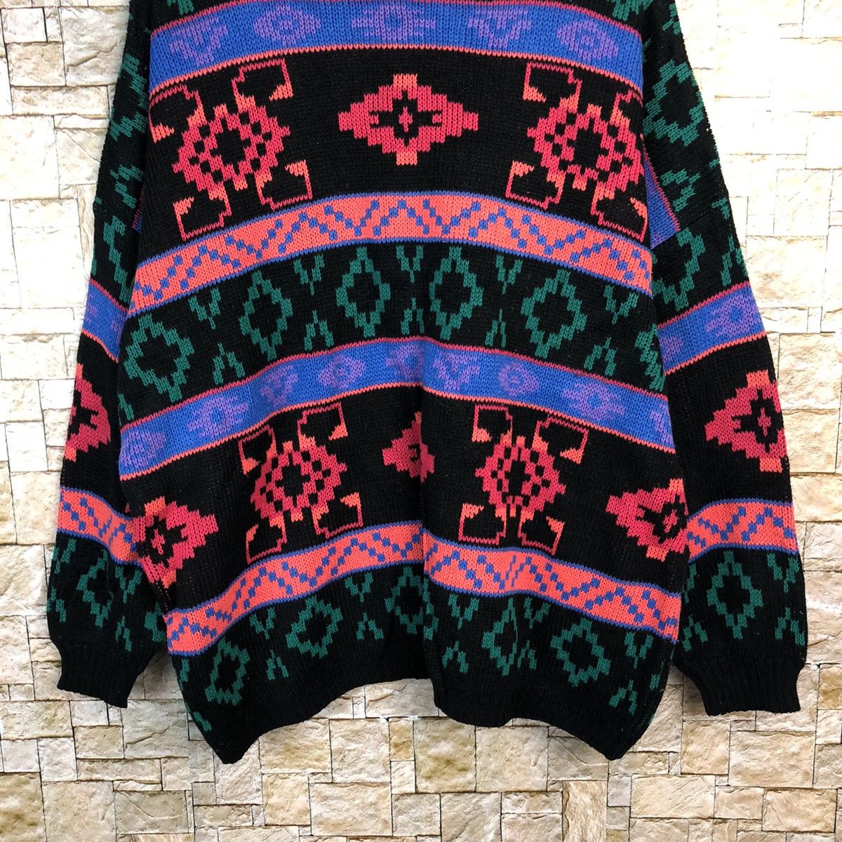 Vintage D Stefano Internasional Purple Knitwear sweatshirt vtg #A488 Size US XL / EU 56 / 4 - 3 Thumbnail