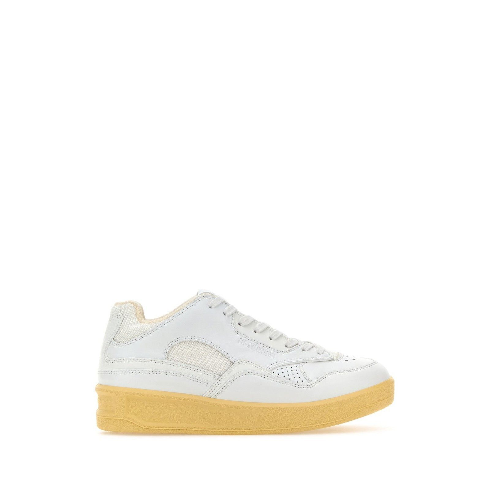 JIL SANDER Basket White Leather Sneakers New & Authentic (Wo