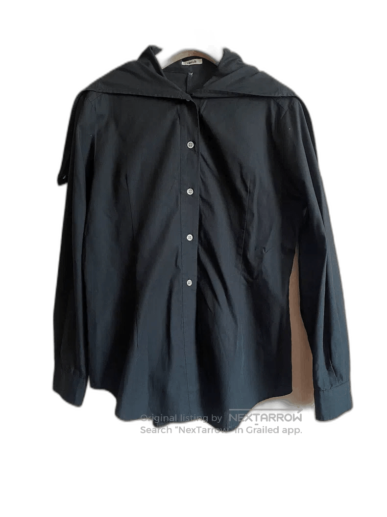 Yohji Yamamoto Yohji Yamamoto Vintage Double Collar Shirt Size US S / EU 44-46 / 1 - 1 Thumbnail