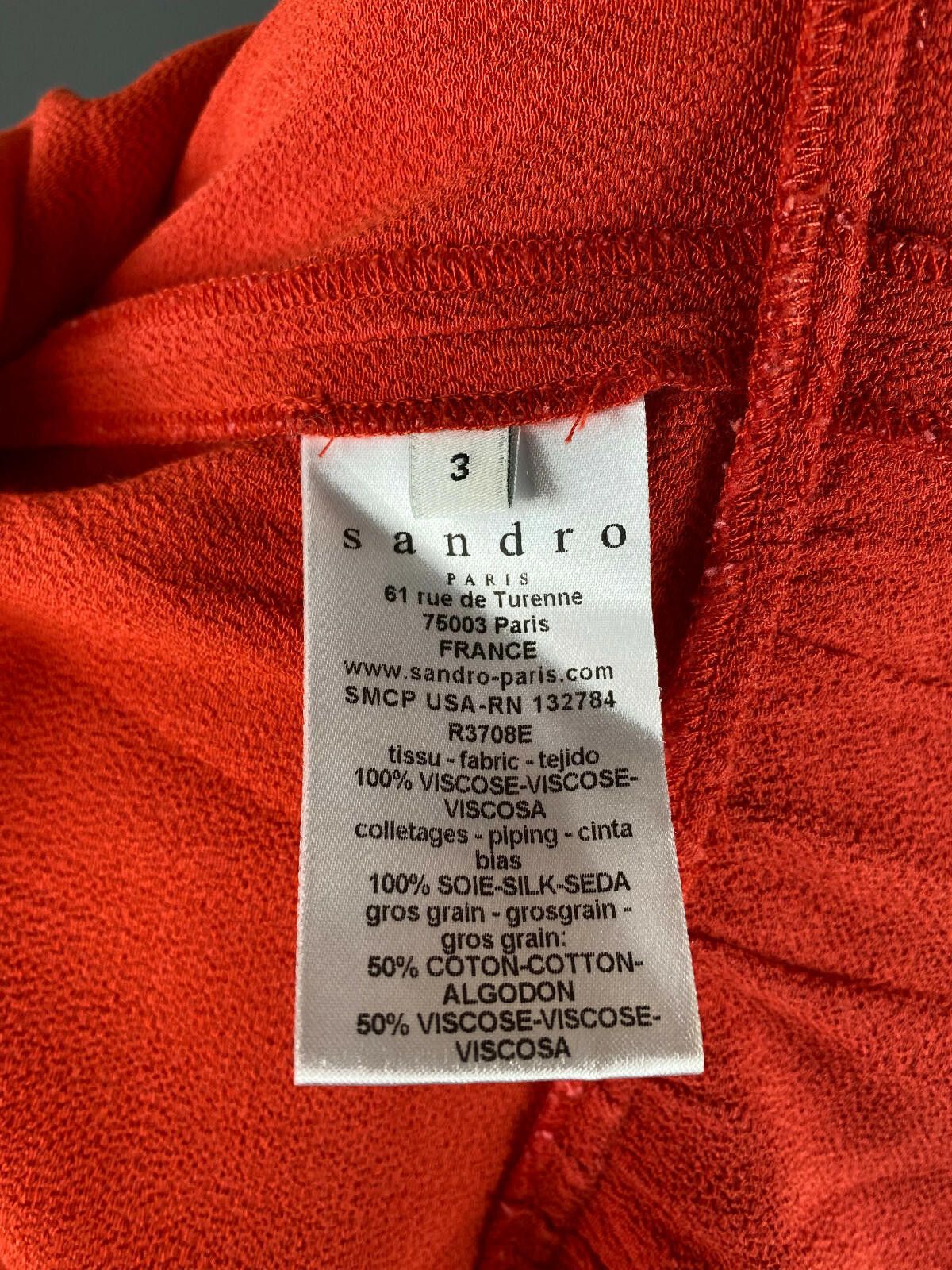 Sandro Sandro Paris Red Viscose Summer Tank Midi Dress Size 3 Size M / US 6-8 / IT 42-44 - 10 Thumbnail