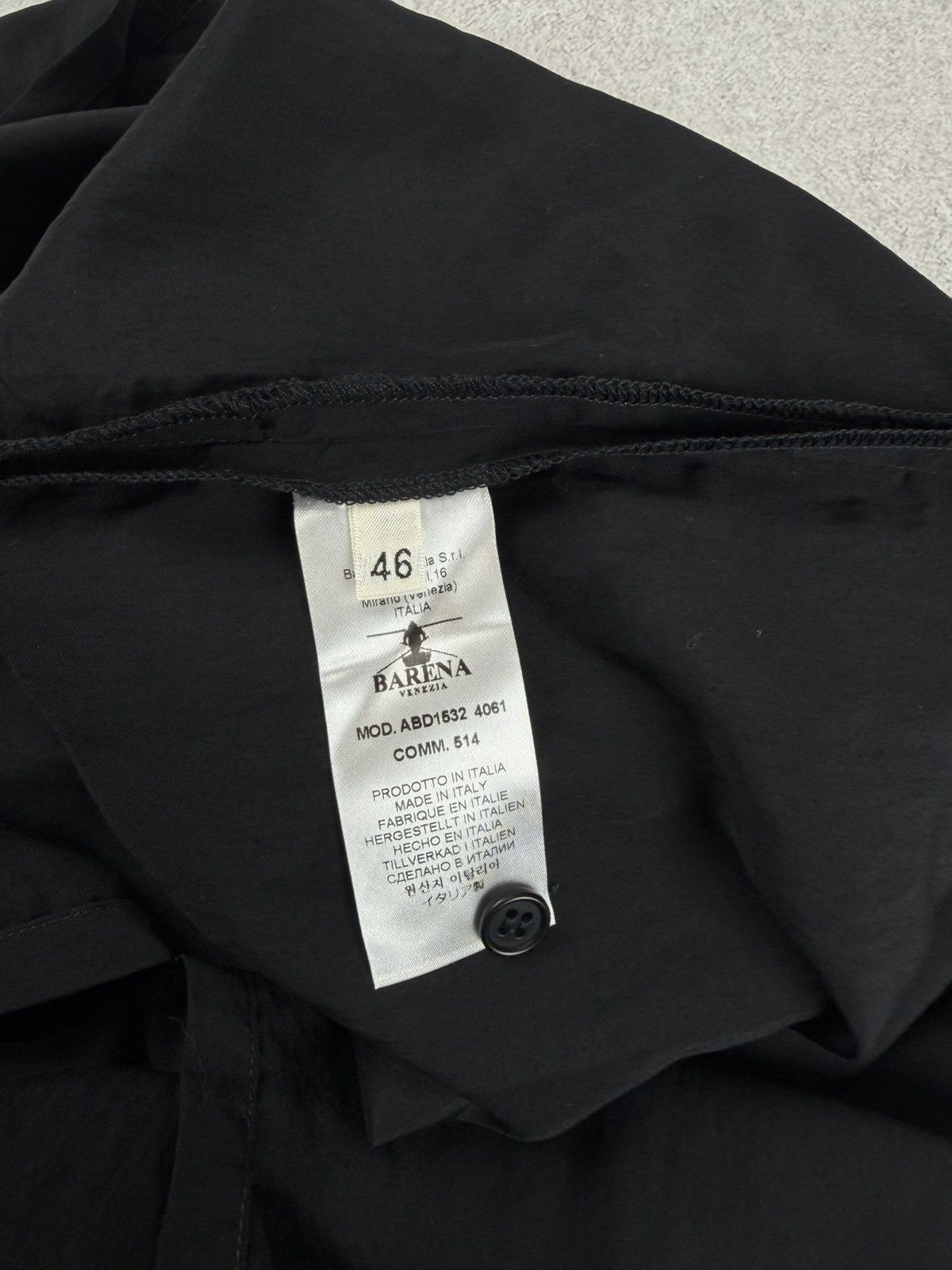 Barena Barena Venezia Black Long Shirt Size 46 Oversized Fit Size US S / EU 44-46 / 1 - 8 Thumbnail