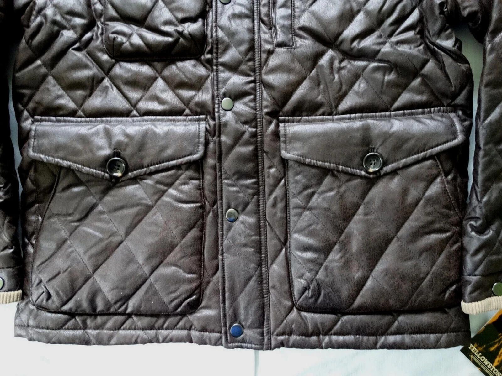 Changes Yellowstone logo Dutton Ranch Officially Brown Jacket Size US XL / EU 56 / 4 - 3 Thumbnail