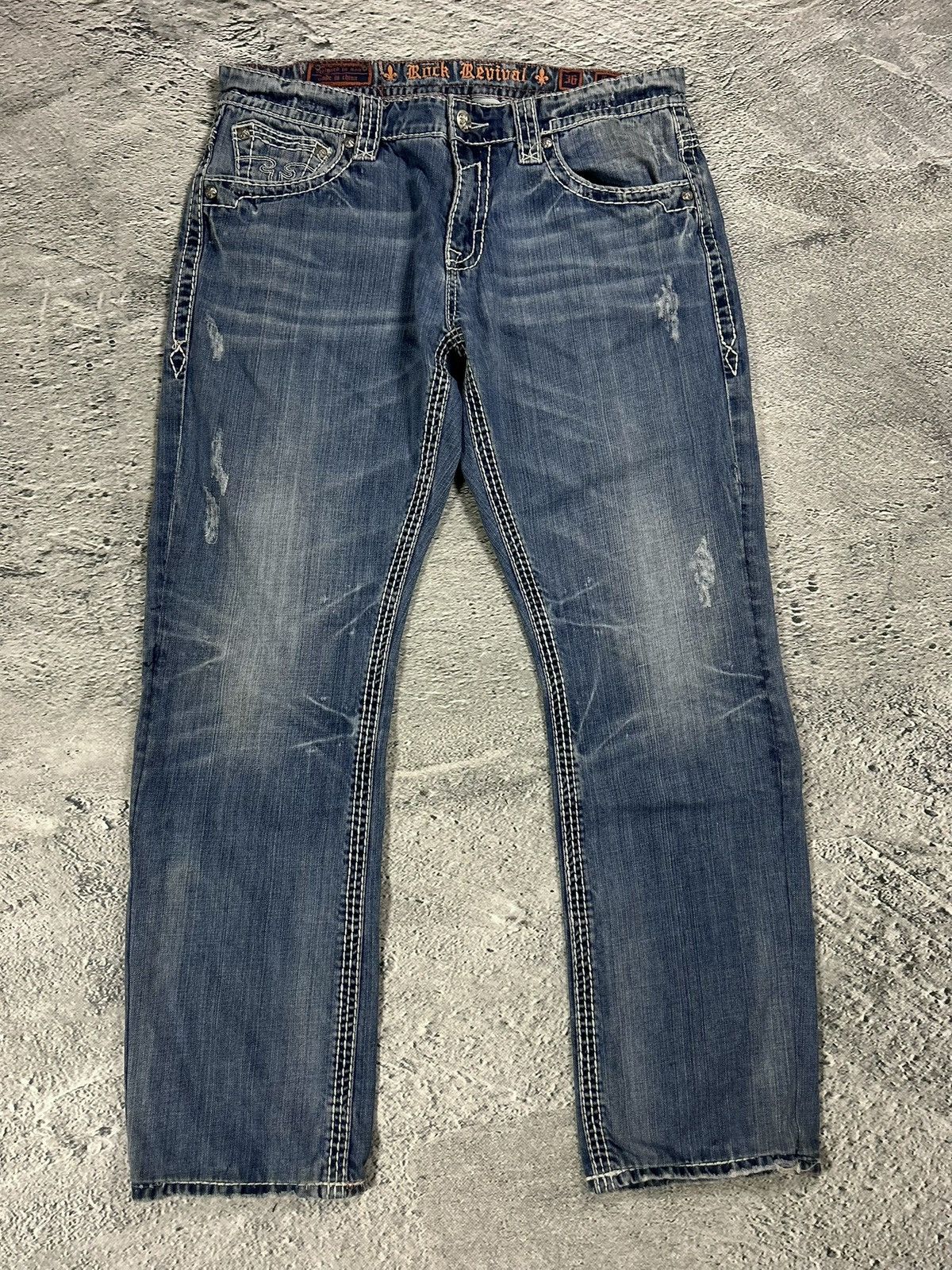 Rock Revival Rock Revival washed jeans Y2K relaxed Tallon Size US 36 / EU 52 - 6 Thumbnail