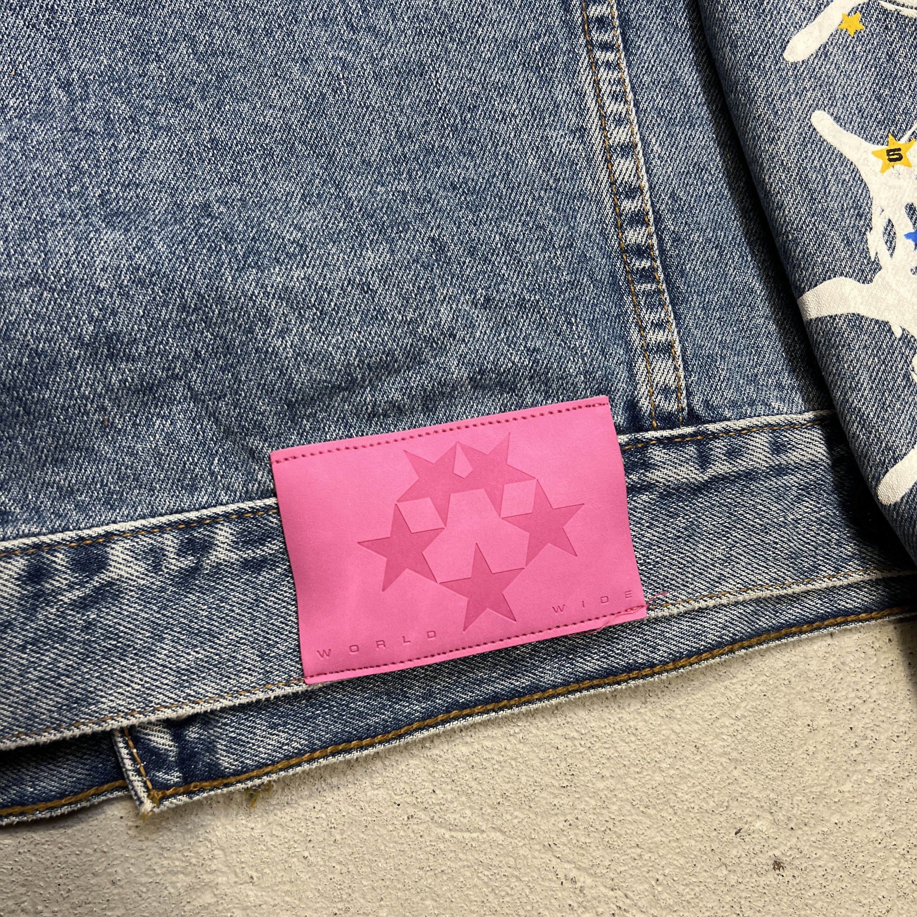 Sp5der Sp5der web denim jean jacket Size US XL / EU 56 / 4 - 5 Thumbnail