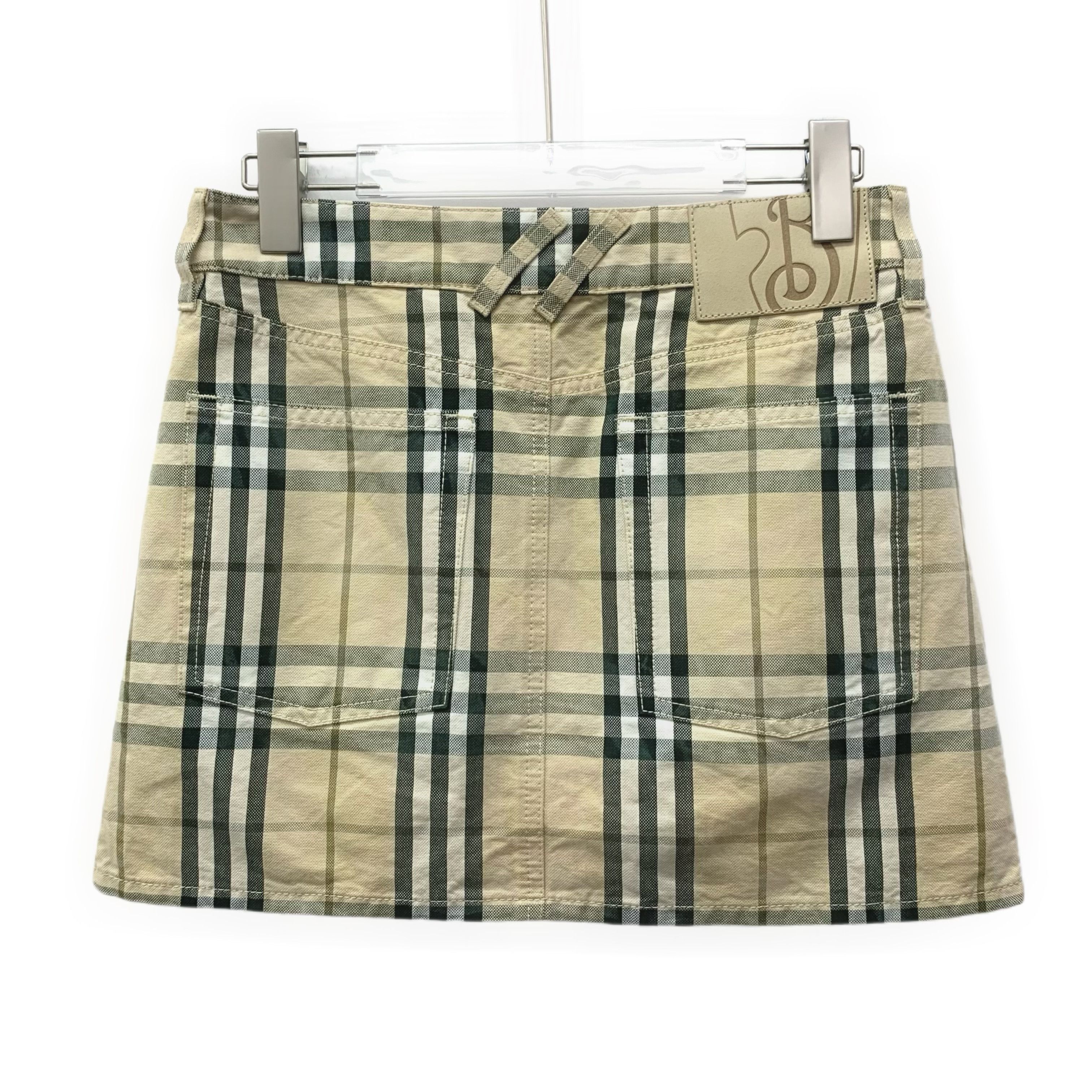 Burberry Burberry Check Cotton Skirt Khaki (Size M) Size 27" / US 4 / IT 40 - 5 Thumbnail