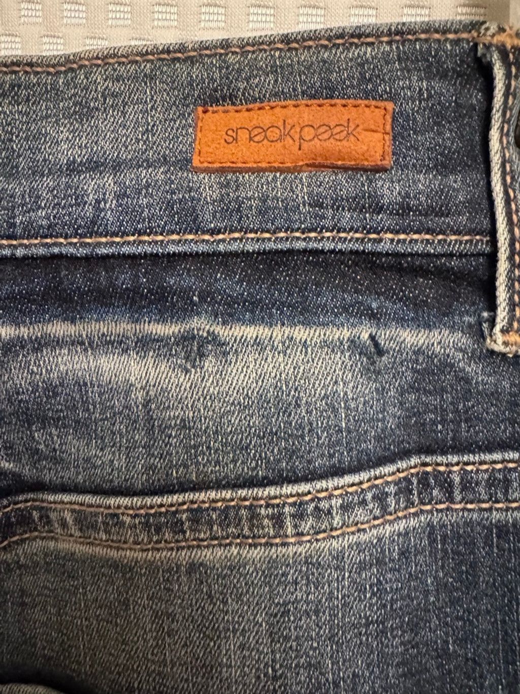 Sneaky Steve Sneak Peek Distressed Denim Mini Skirt Small Size 28" / US 6 / IT 42 - 5 Thumbnail