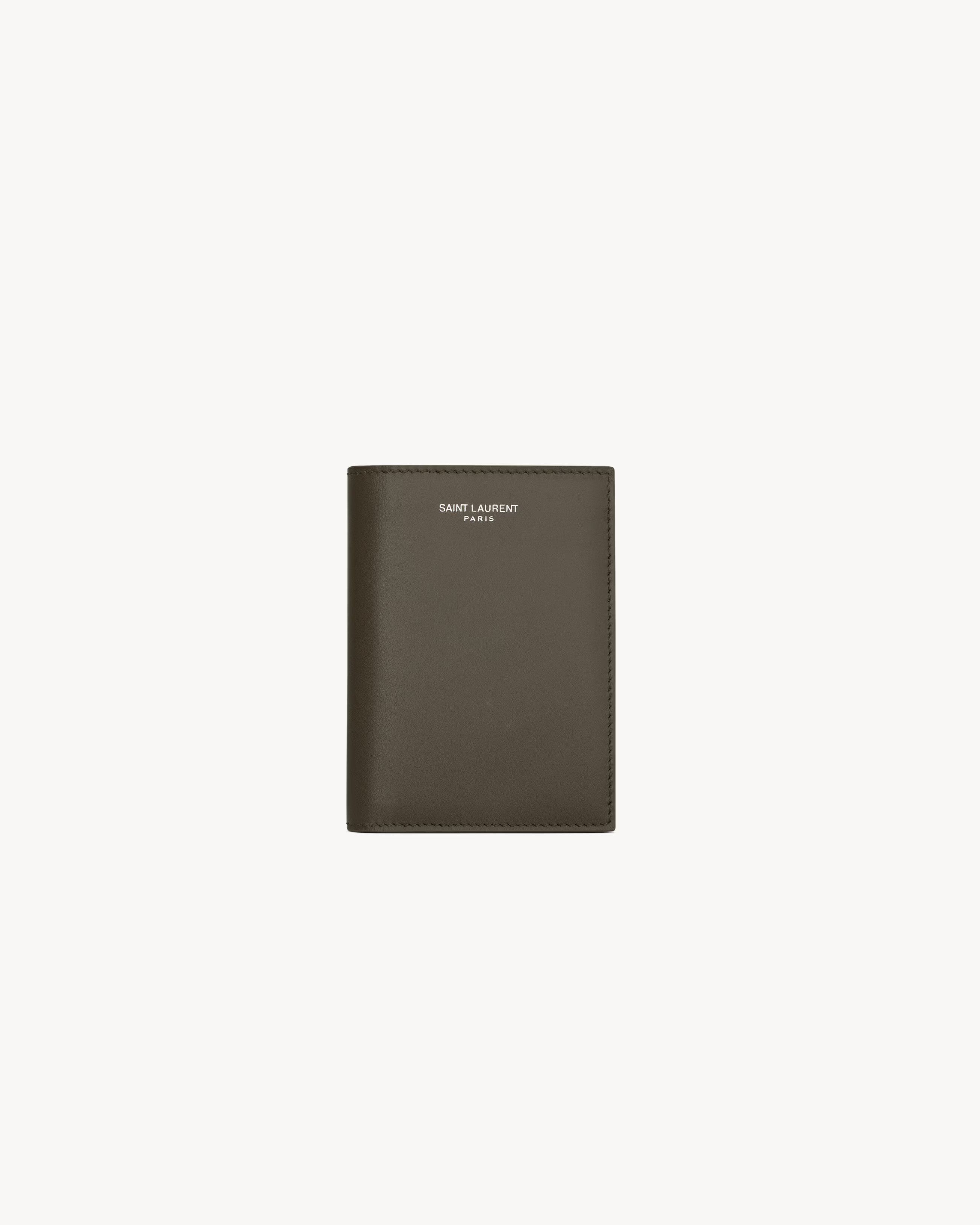 Yves Saint Laurent Saint Laurent Paris Credit Card Wallet in Smooth Leather Size ONE SIZE - 1 Thumbnail