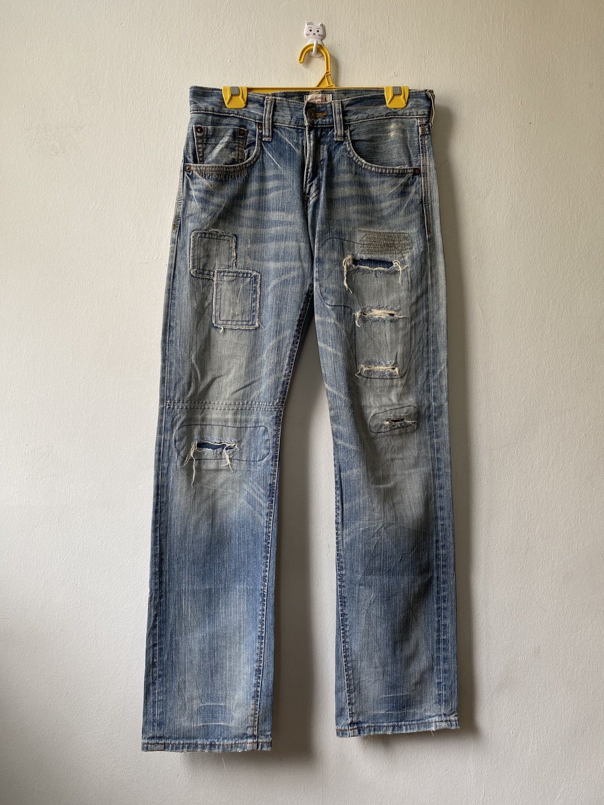 Edwin × Japanese Brand Japanese Brand Edwin Distressed Patchwork Design Denim Size US 30 / EU 46 - 1 Thumbnail