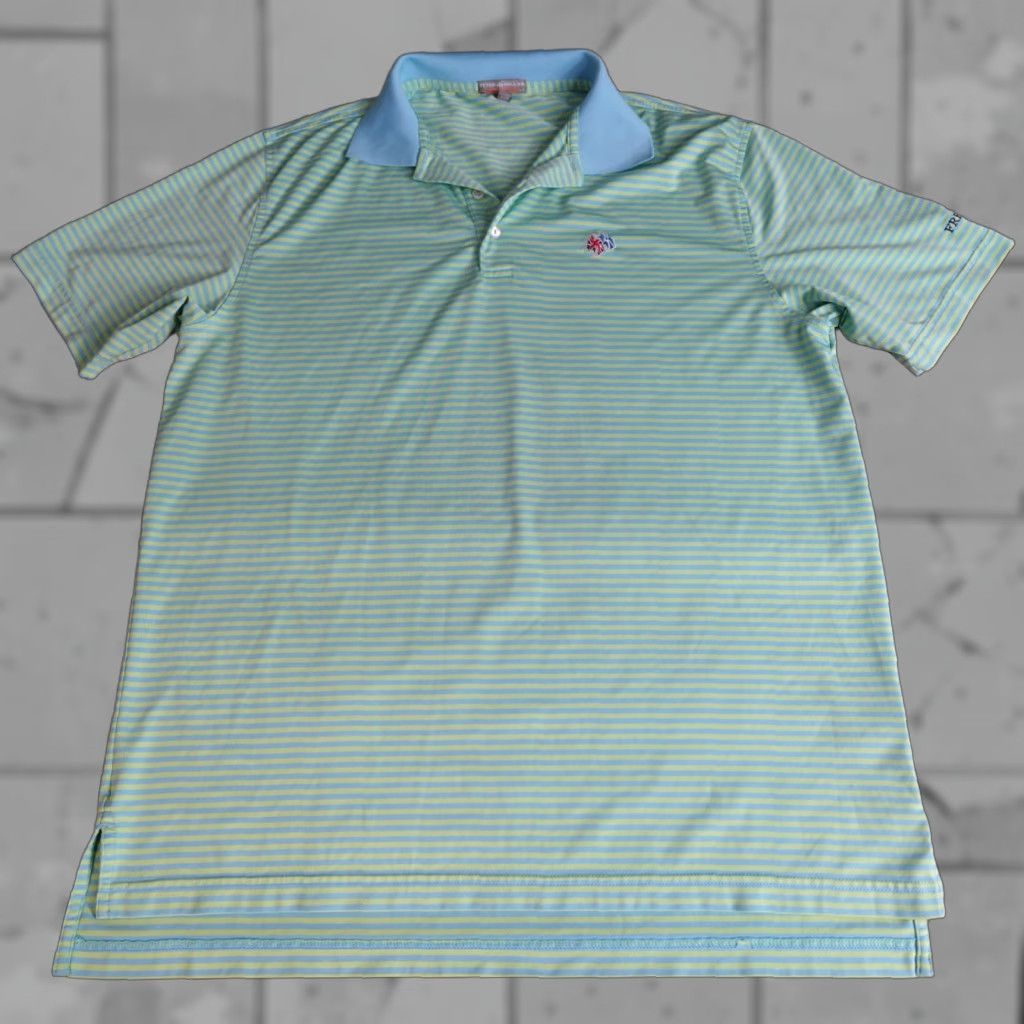 Peter Millar Peter Millar Summer Comfort Polo Shirt Large Blue Green Frederica Golf Club Polo Mens L Blue Embroidered 90s? Wait disregard. Size US L / EU 52-54 / 3 - 1 Thumbnail