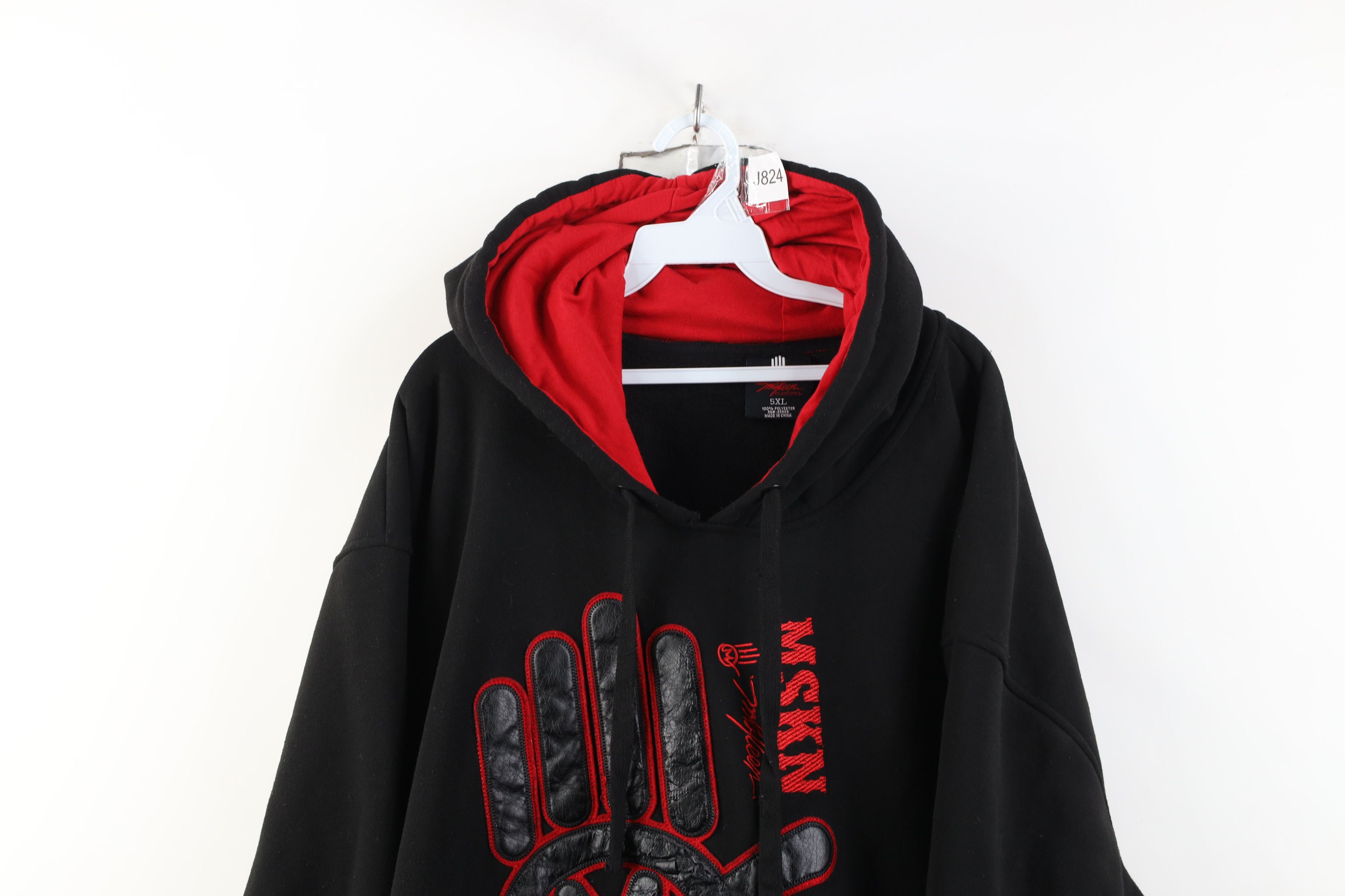 Vintage Vintage 90s Y2K Miskeen Originals Hoodie Sweatshirt Black Size US XXL / EU 58 / 5 - 2 Thumbnail